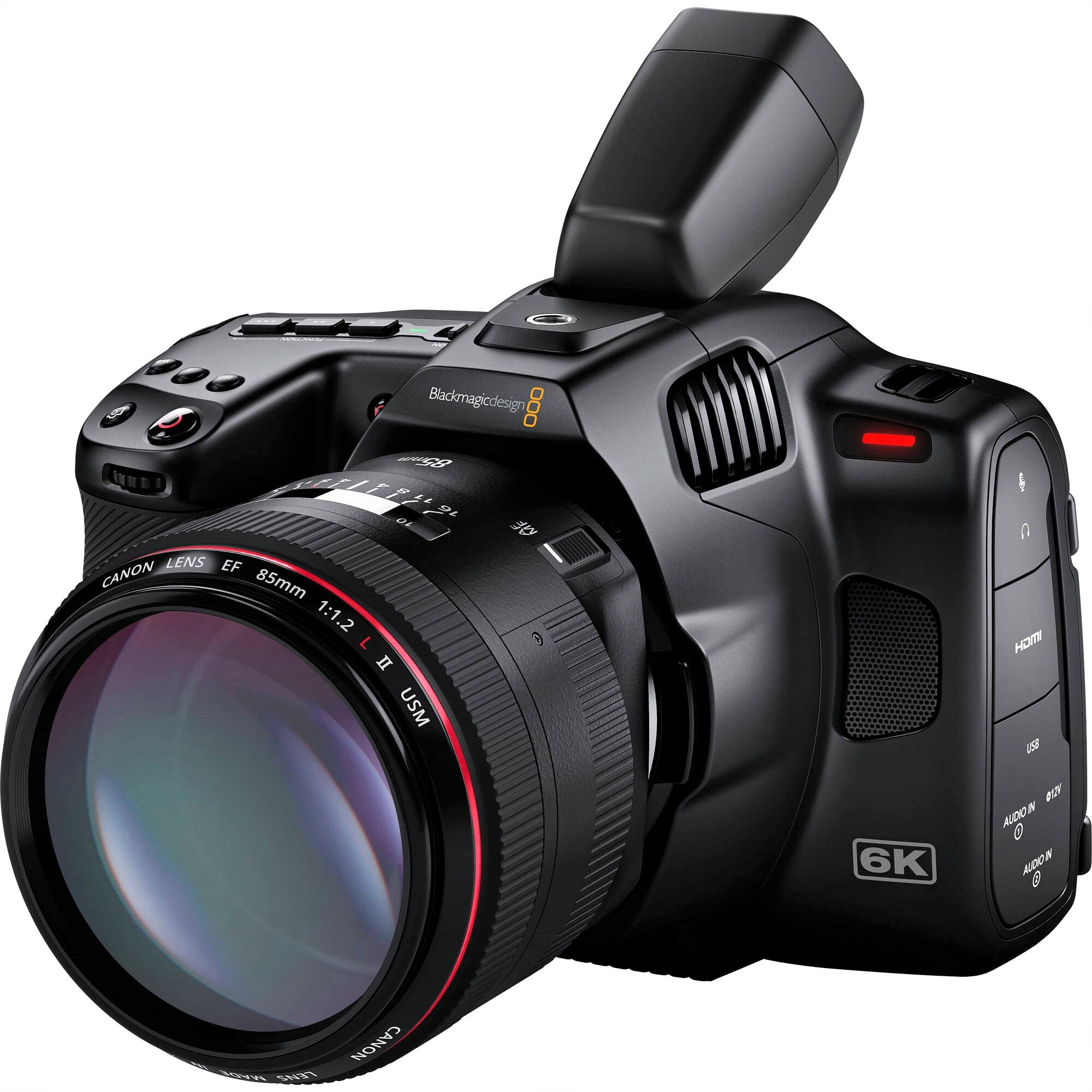 Blackmagic Design Pocket Cinema Camera 6K G2 - Electronic Viewfinder & Lens Not Included