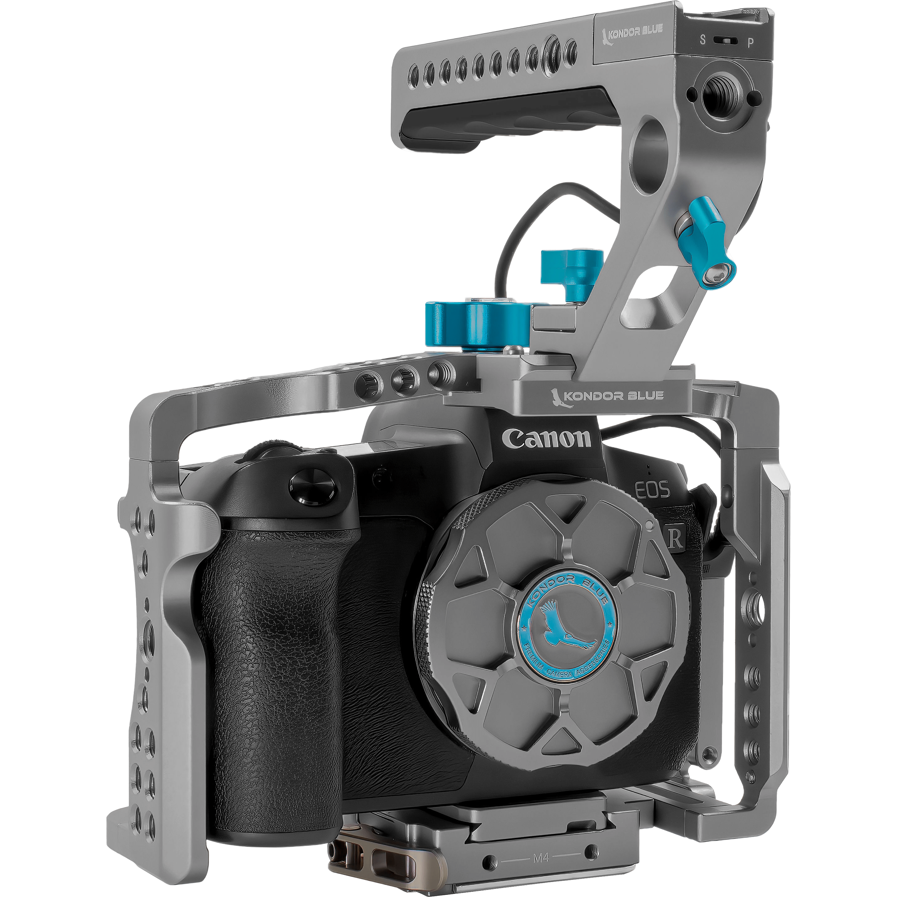 Kondor Blue Canon R5/R6 Full Cage with Top Handle (Space Gray)
