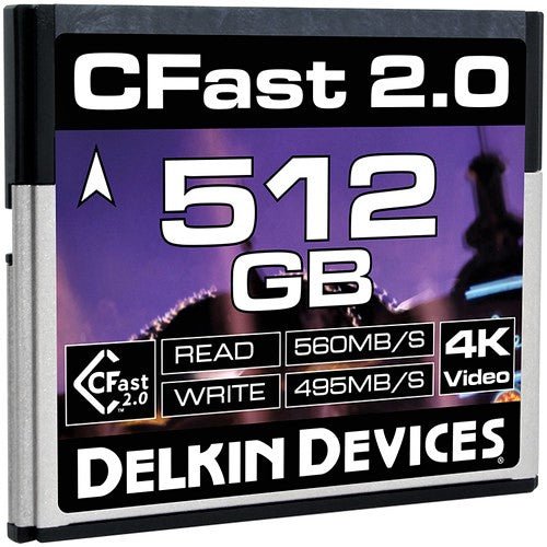 Delkin Devices 512GB CFast 2.0 Memory Card