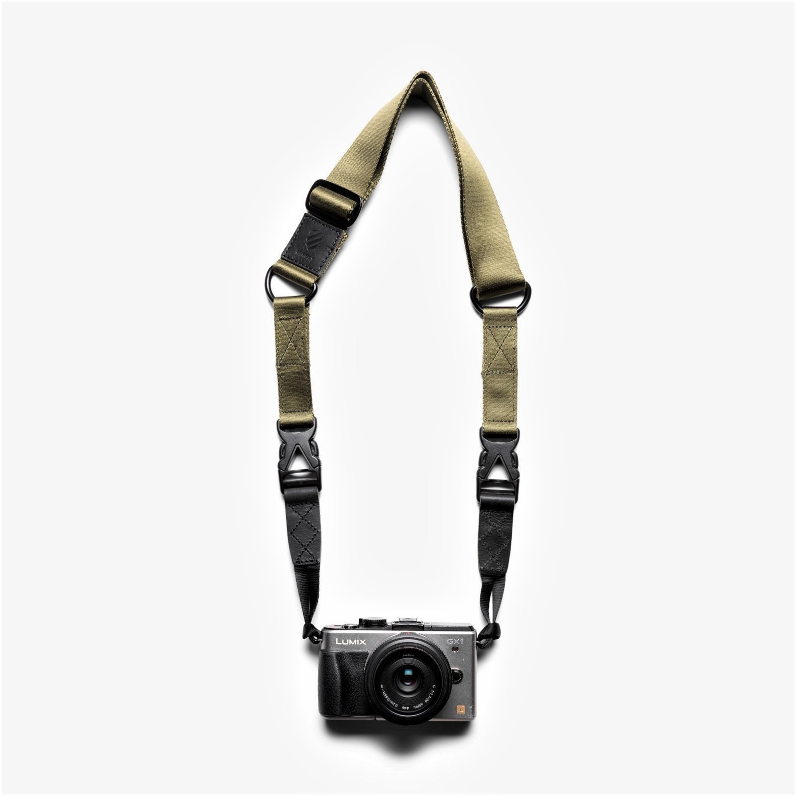 Langly Tactical Camera Strap (Green) with Attached Camera - Not Included