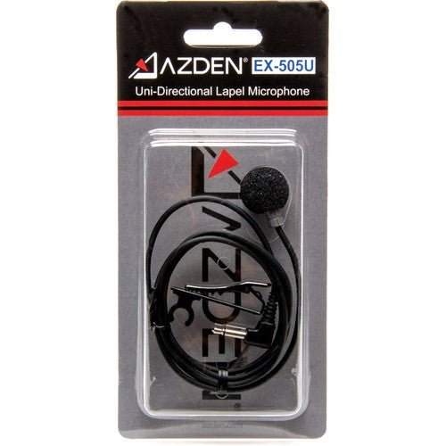 Azden Uni-Directional Lapel Microphone - Item Packaging 