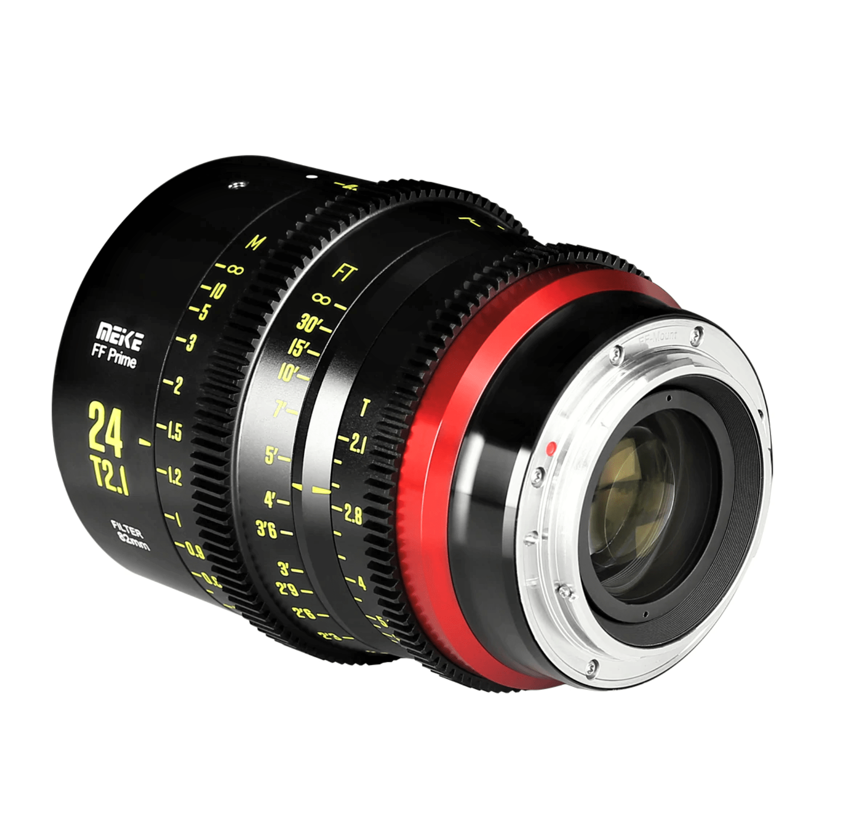 Meike Cinema Full Frame Cinema Prime 24mm T2.1 Lens (Sony E Mount) in a Back-Side View