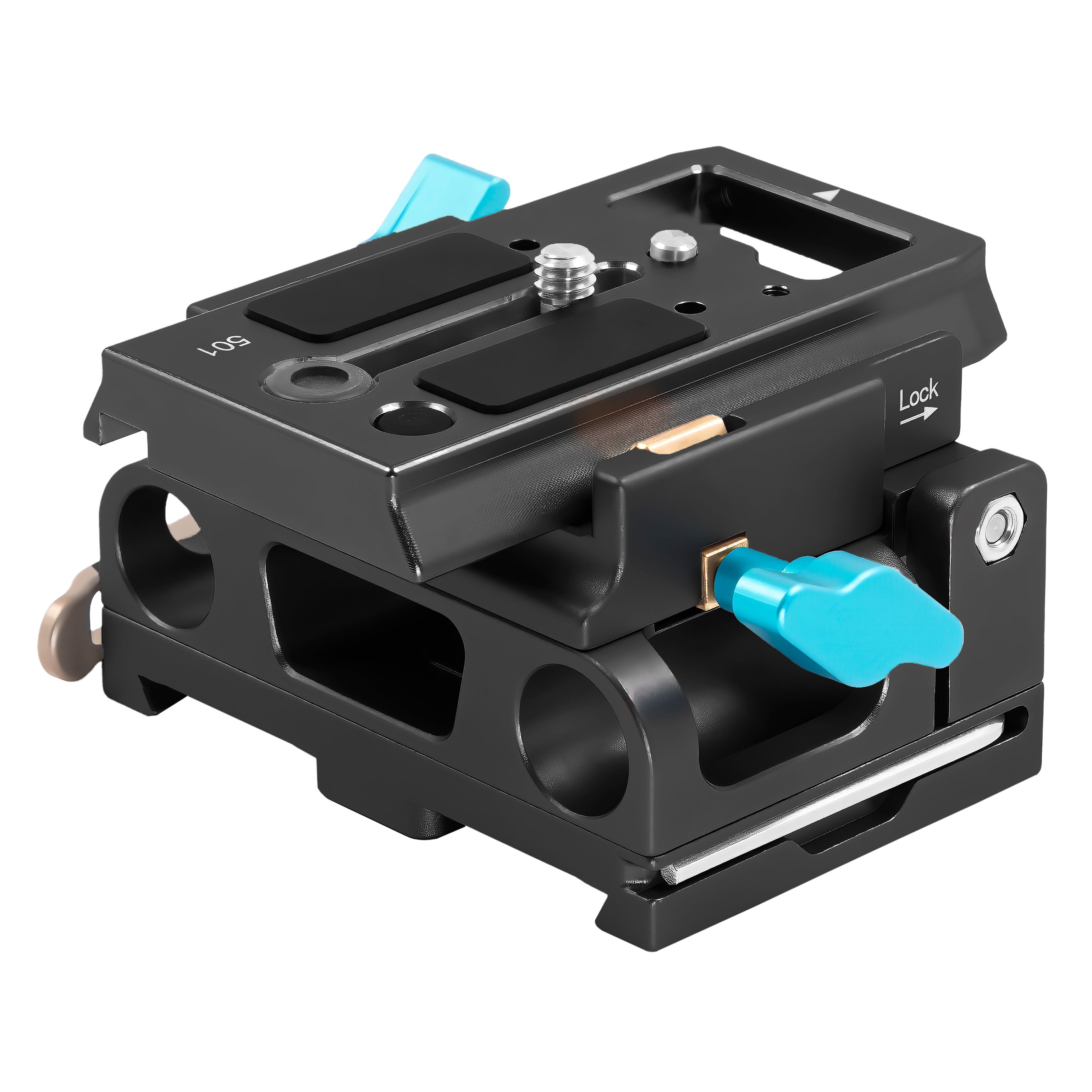 Kondor Blue 15mm LWS Arri/501 Side Loading Baseplate for Red Komodo, BMPCC & Mirrorless (Black)