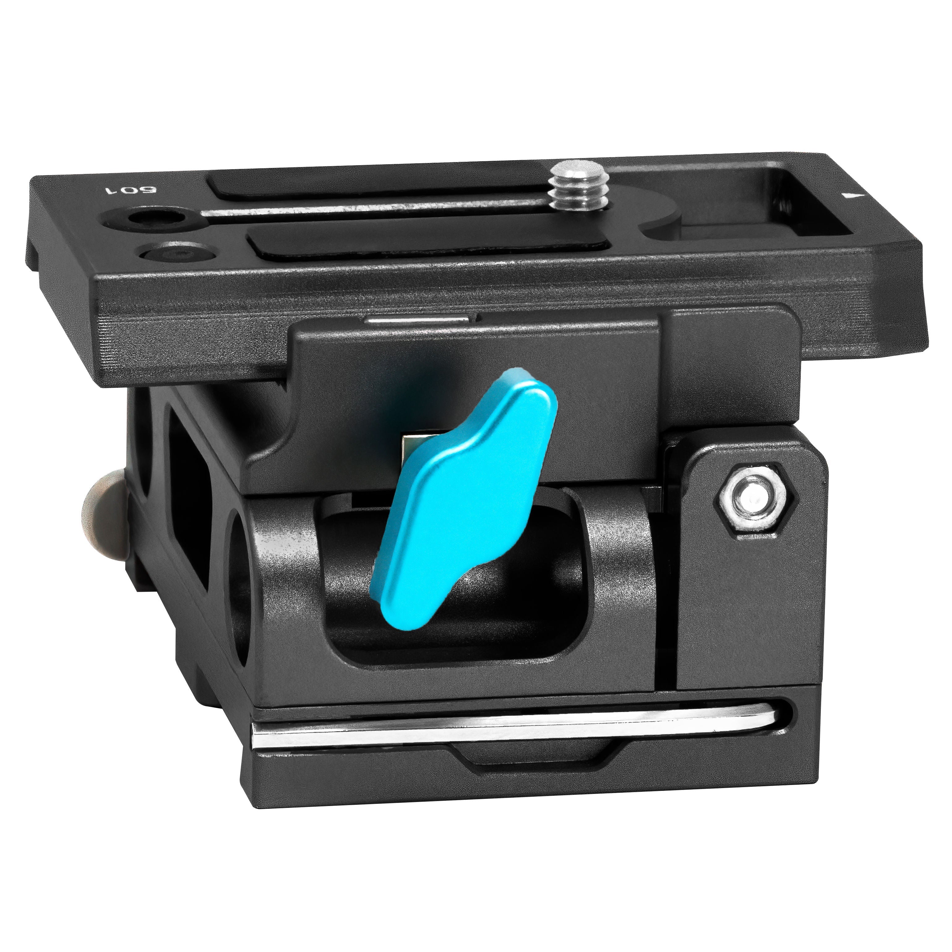 Kondor Blue 15mm LWS Arri/501 Side Loading Baseplate for Red Komodo, BMPCC & Mirrorless (Black)