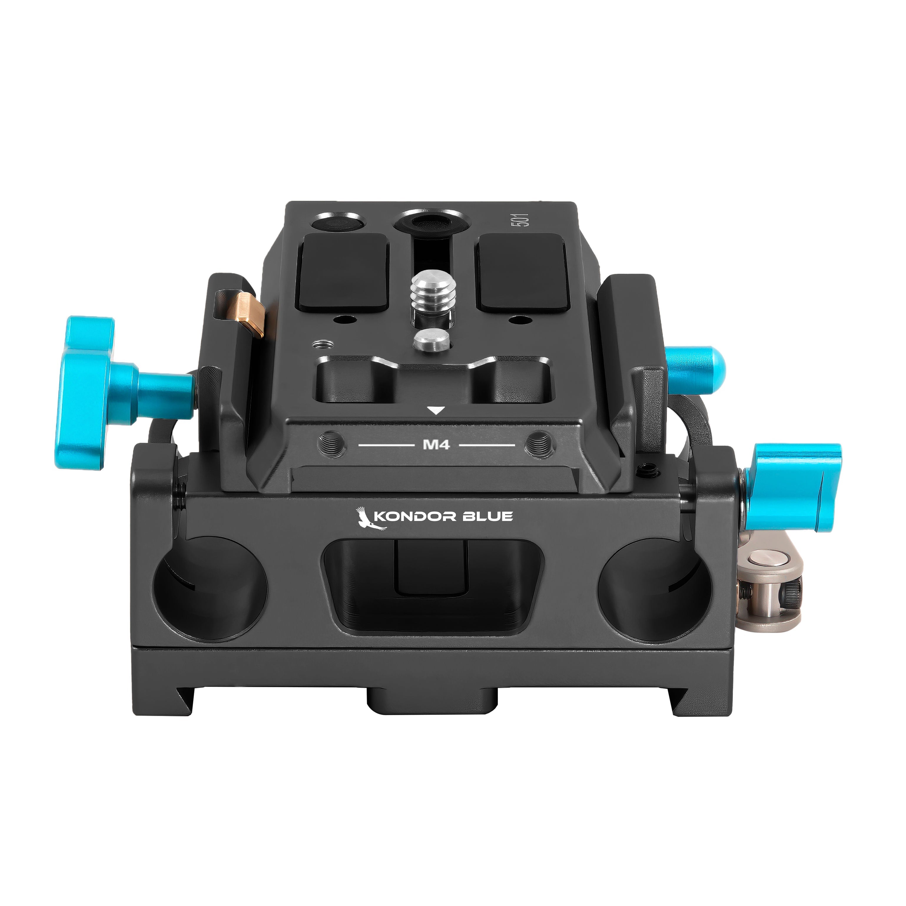 Kondor Blue 15mm LWS Arri/501 Side Loading Baseplate for Red Komodo, BMPCC & Mirrorless (Black)