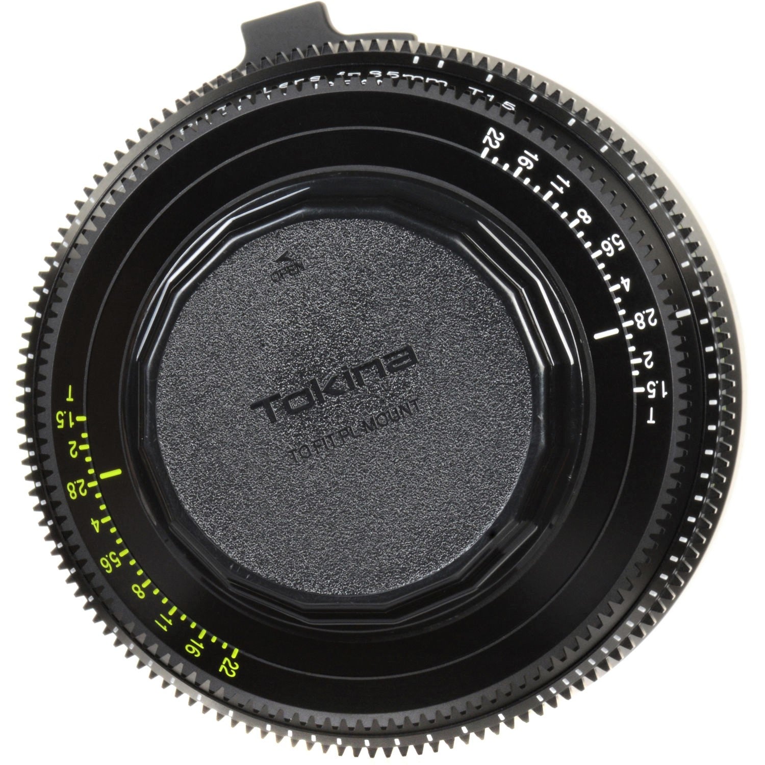 Tokina Cinema Vista Prime 85mm T1.5 Lens (PL Mount) in a Back Close-Up View