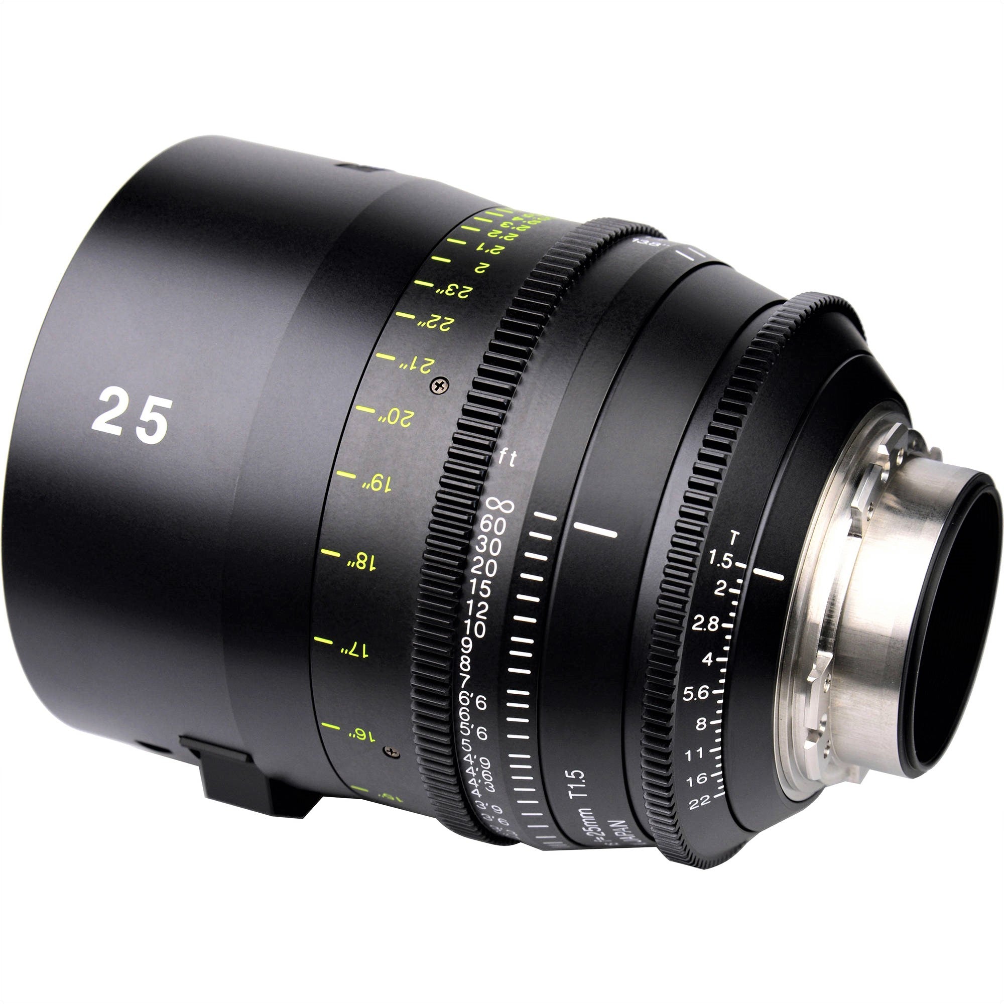 Tokina Cinema Vista 25mm T1.5 Lens (PL Mount) in a Side View