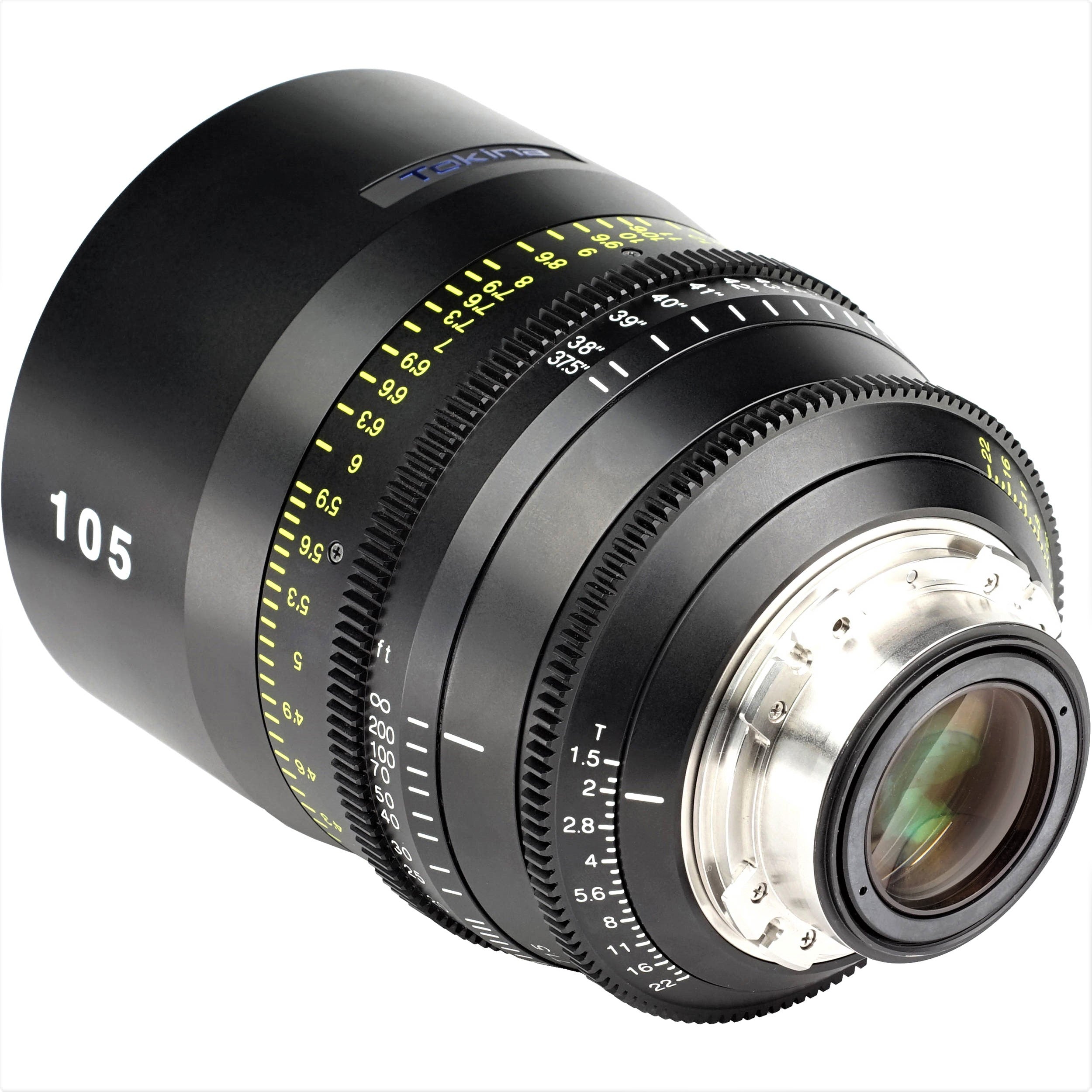 Tokina Cinema Vista 105mm T1.5 Lens (MFT Mount) in a Back-Side View 