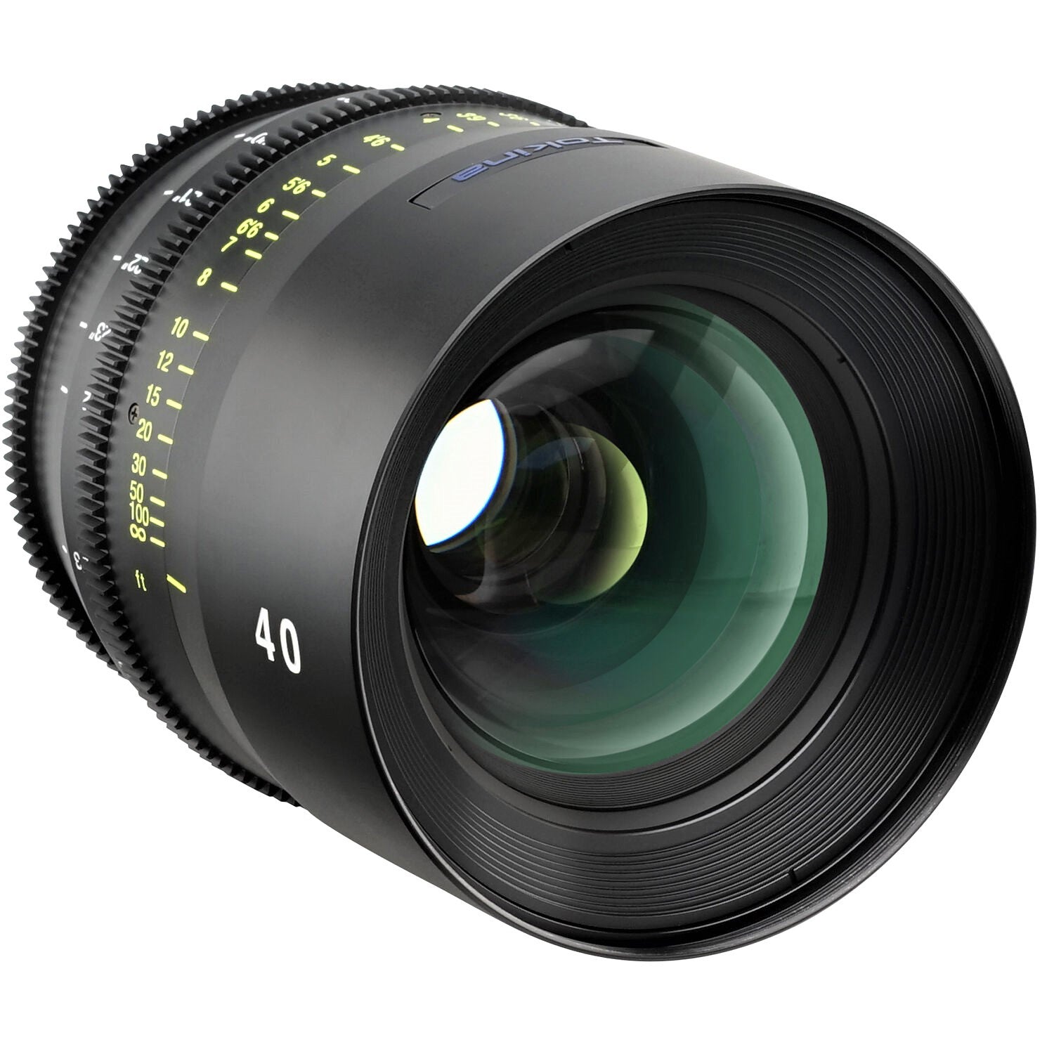 Tokina Cinema Vista 40mm T1.5 Lens (MFT Mount) in a Front-Side View