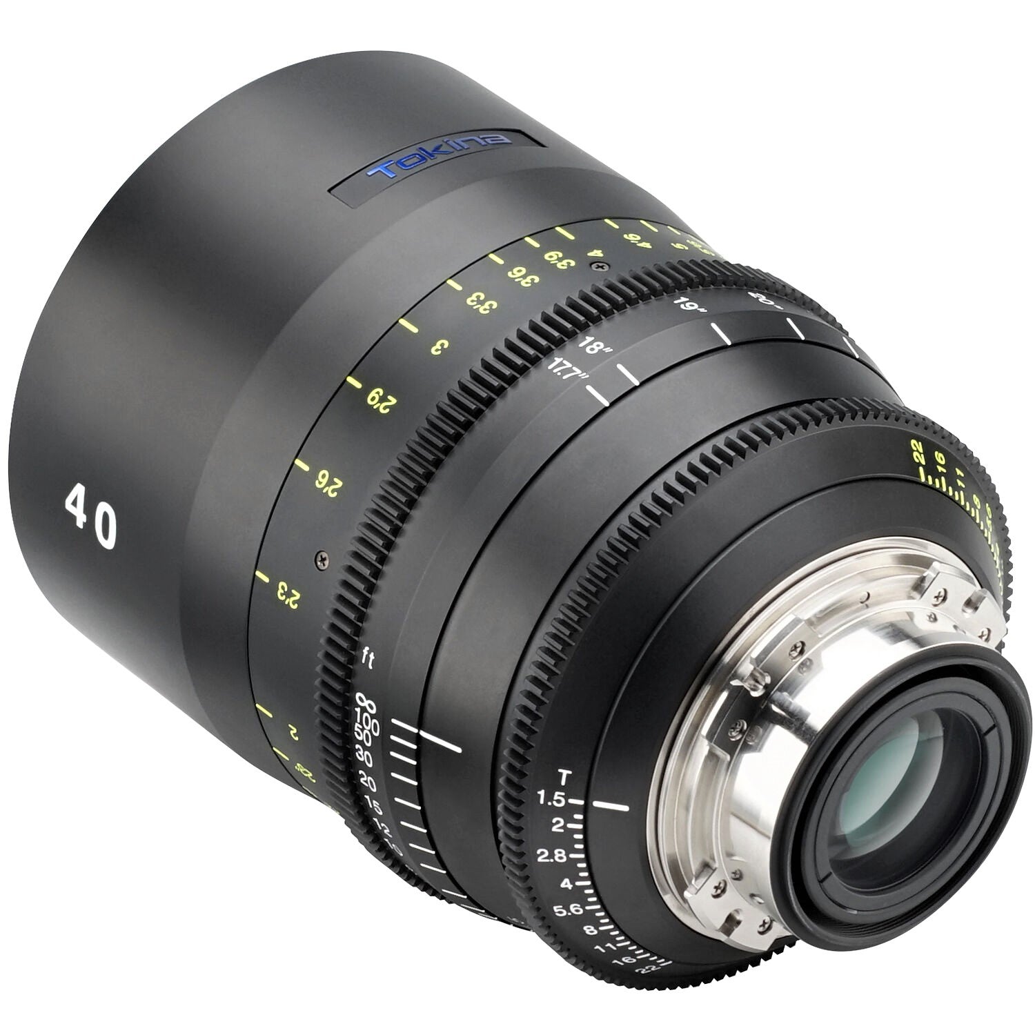 Tokina Cinema Vista 40mm T1.5 Lens (MFT Mount) in a Back-Side View