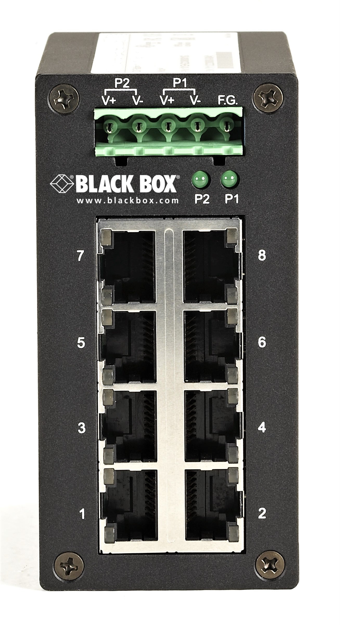 Black Box LGH008A 8-Port Gigabit Industrial Unmanaged Switch