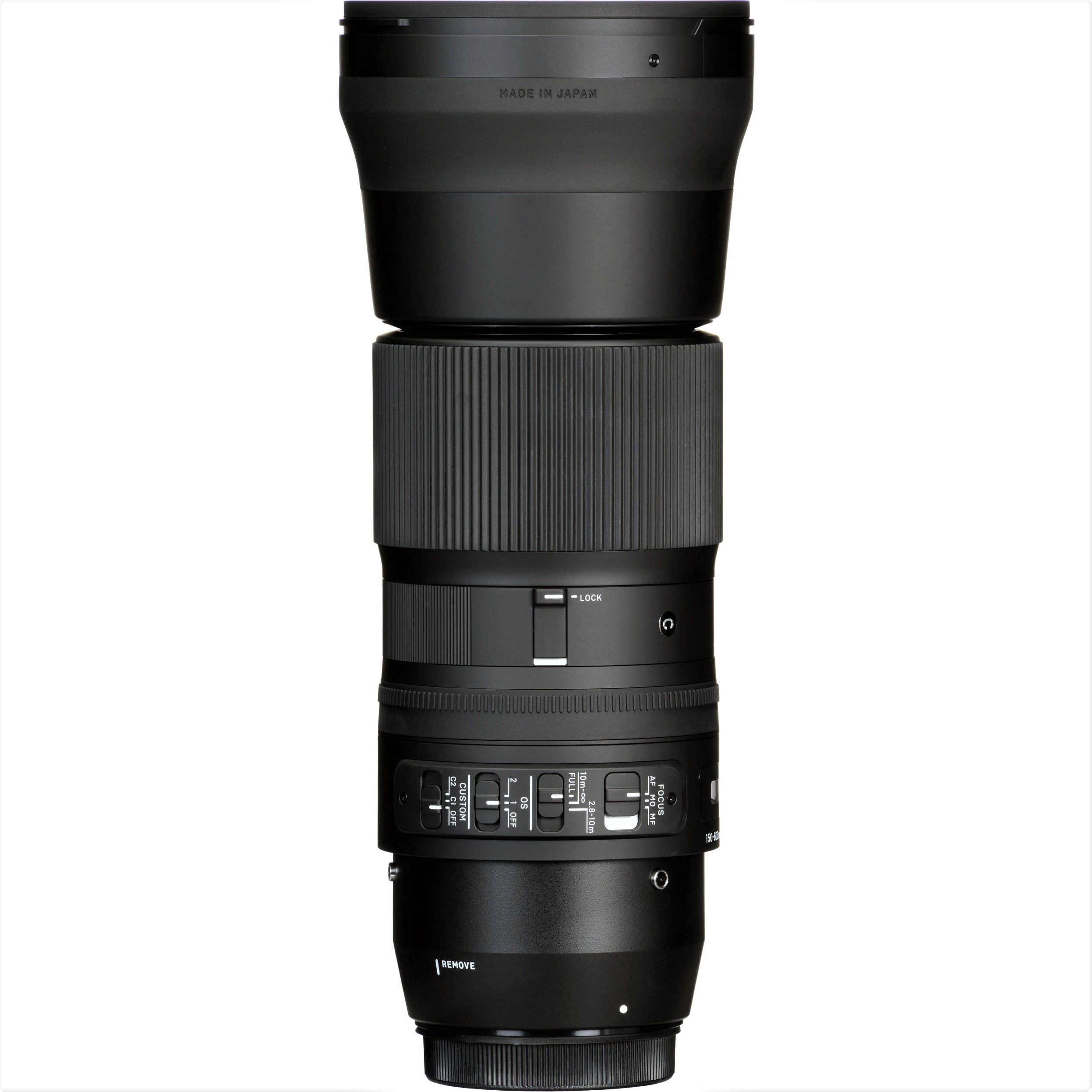 Sigma Lens Hood Attached to 150-600mm F5-6.3 DG OS HSM Contemporary Lens