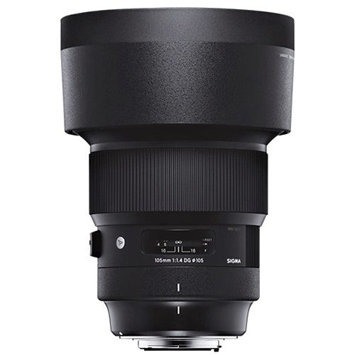 Sigma Lens Hood Attached to 105mm F1.4 Art Lens