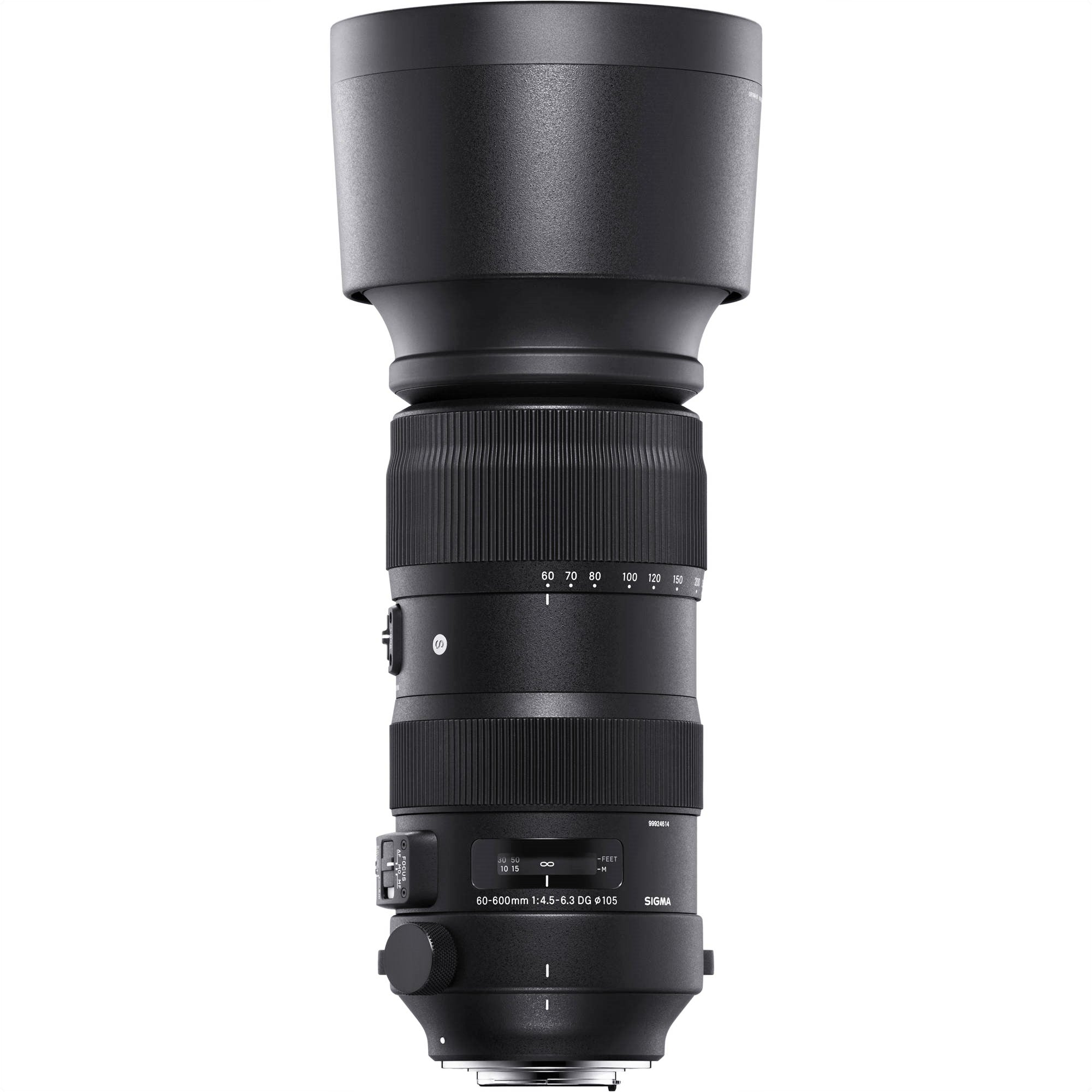 Sigma Lens Hood Attached to 60-600mm F4.5-6.3 DG OS HSM Sports Lens