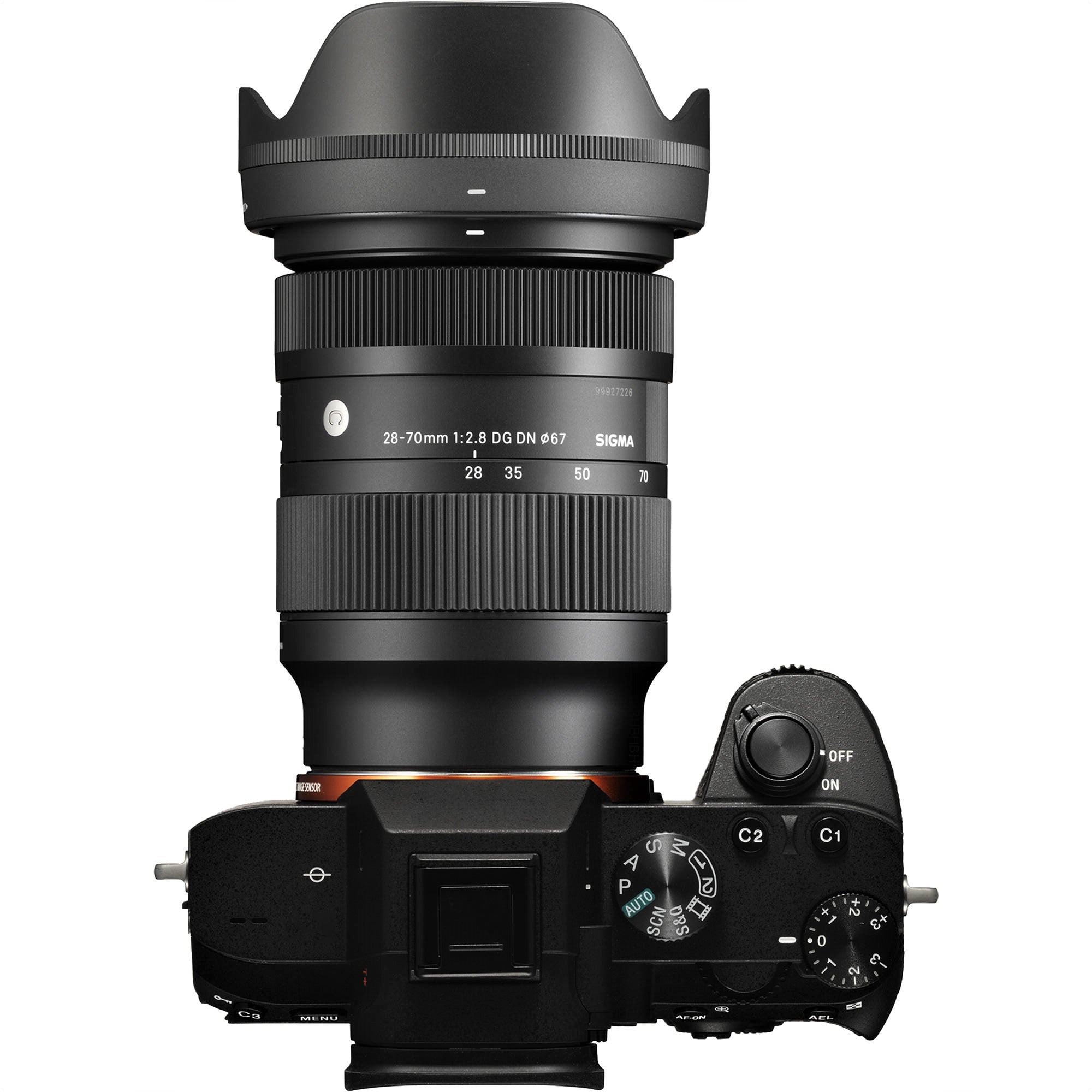 Sigma Lens Hood Attached to 28-70mm F2.8 DG DN Contemporary Lens