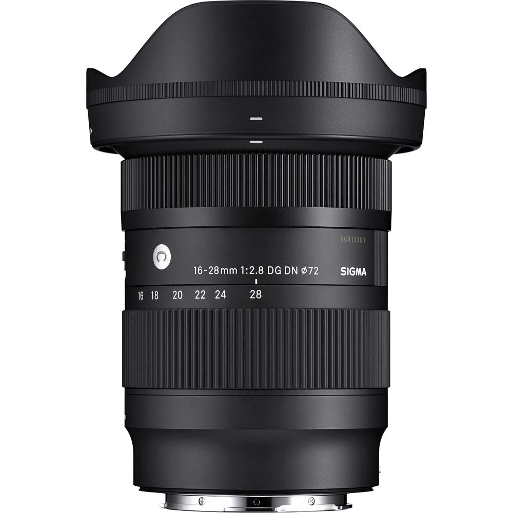 Sigma Lens Hood Attached to 16-28mm F2.8 DG DN Contemporary Lens
