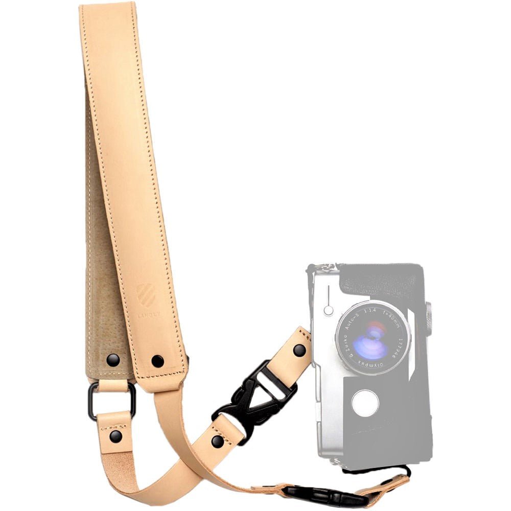 Langly Premium Leather Camera Strap (Tan)