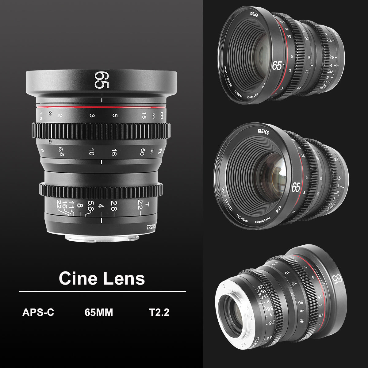 Meike Cinema Prime 65mm T2.2 Lens (Sony E Mount) in Different Perspectives