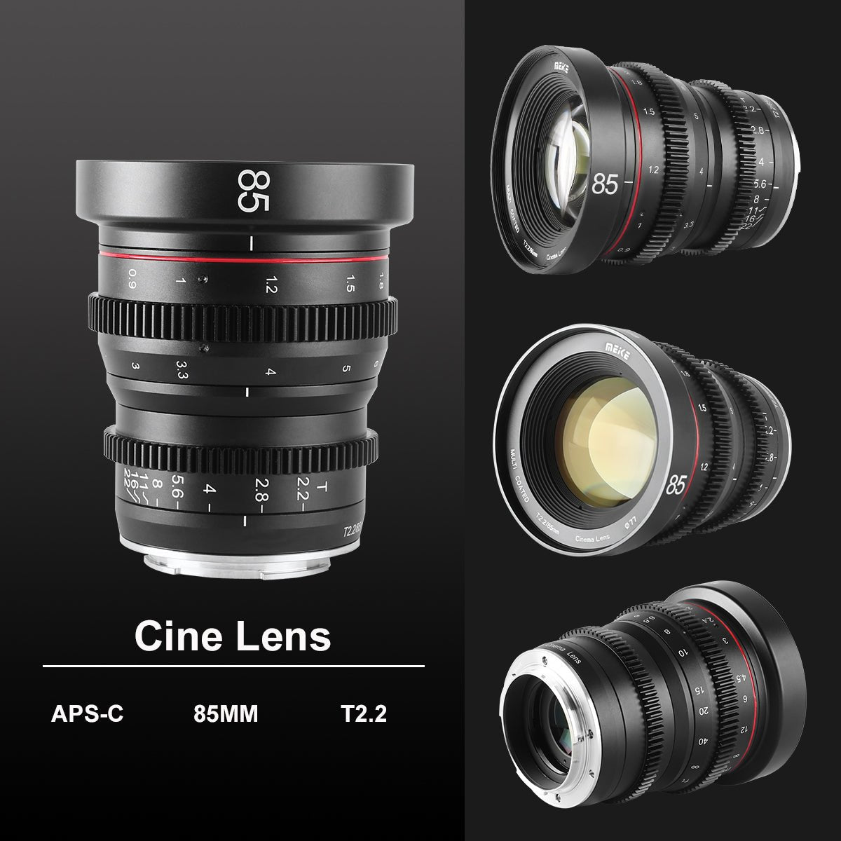 Meike Cinema Prime 85mm T2.2 Lens (Sony E Mount) in Different Perspectives