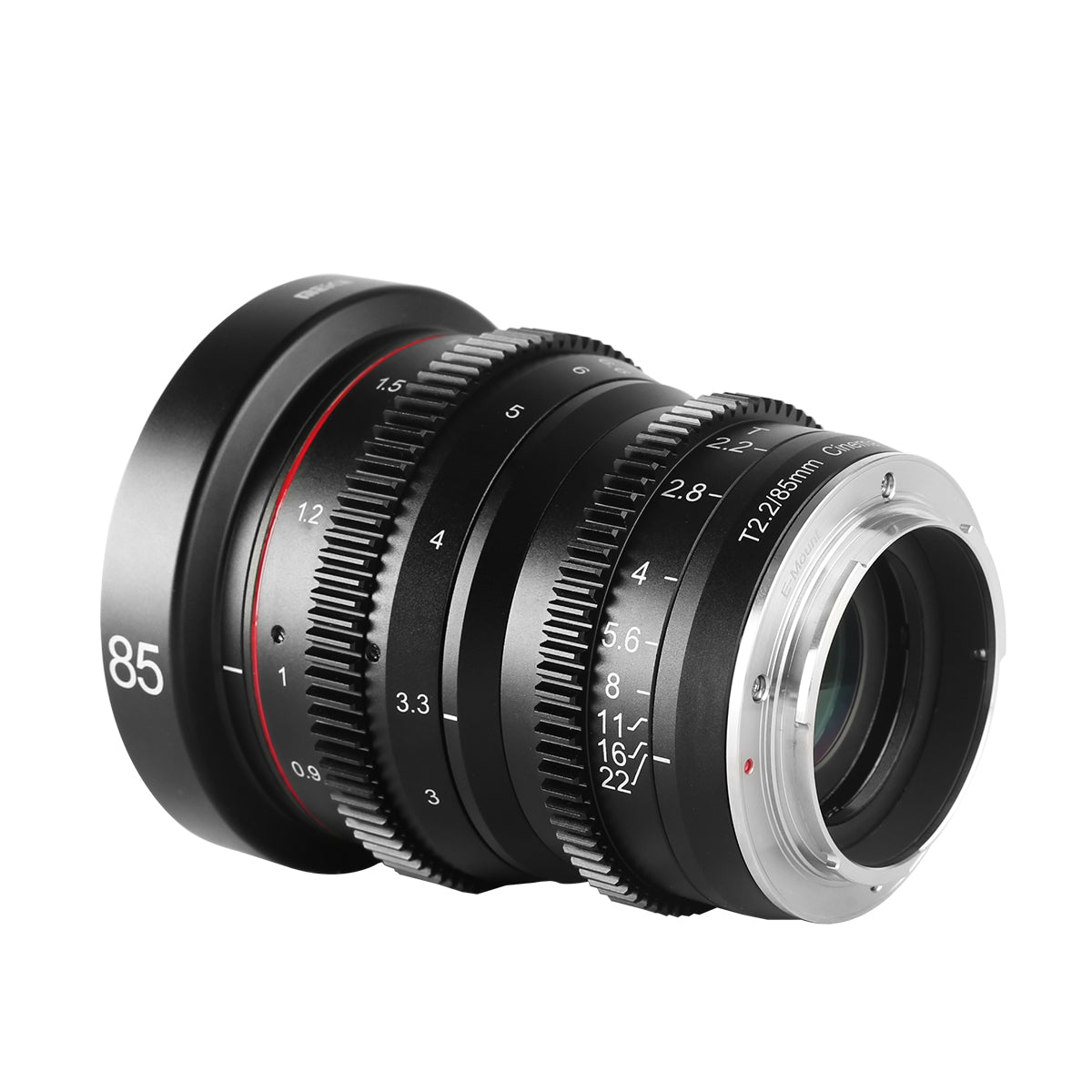 Meike Cinema Prime 85mm T2.2 Lens (MFT Mount) in a Back-Side View