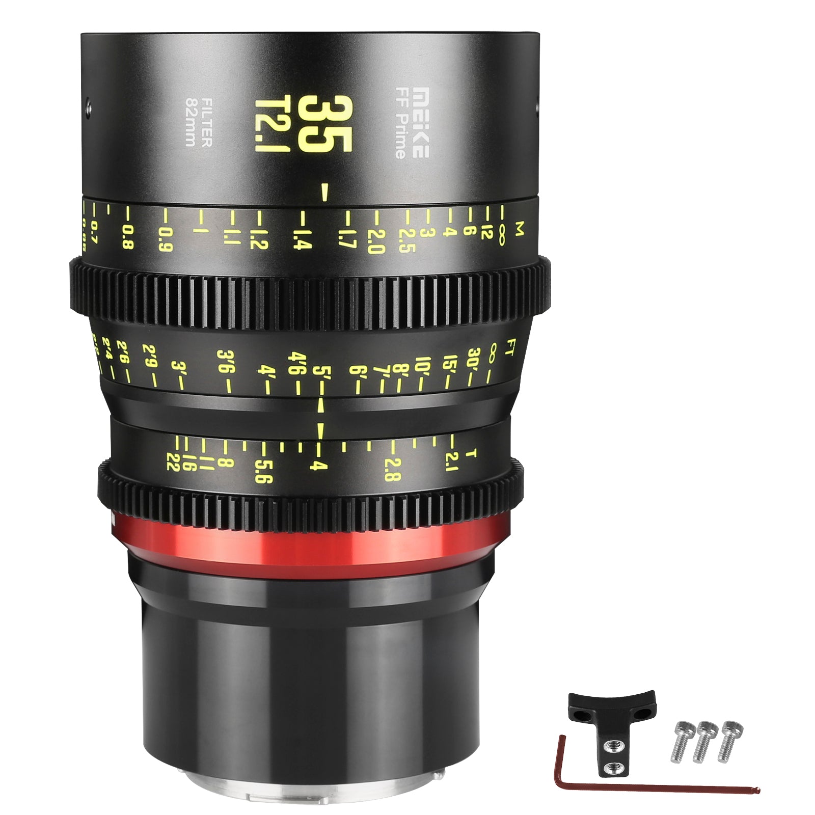 Meike Cinema Full Frame Cinema Prime 35mm T2.1 Lens (L Mount) with Accessories