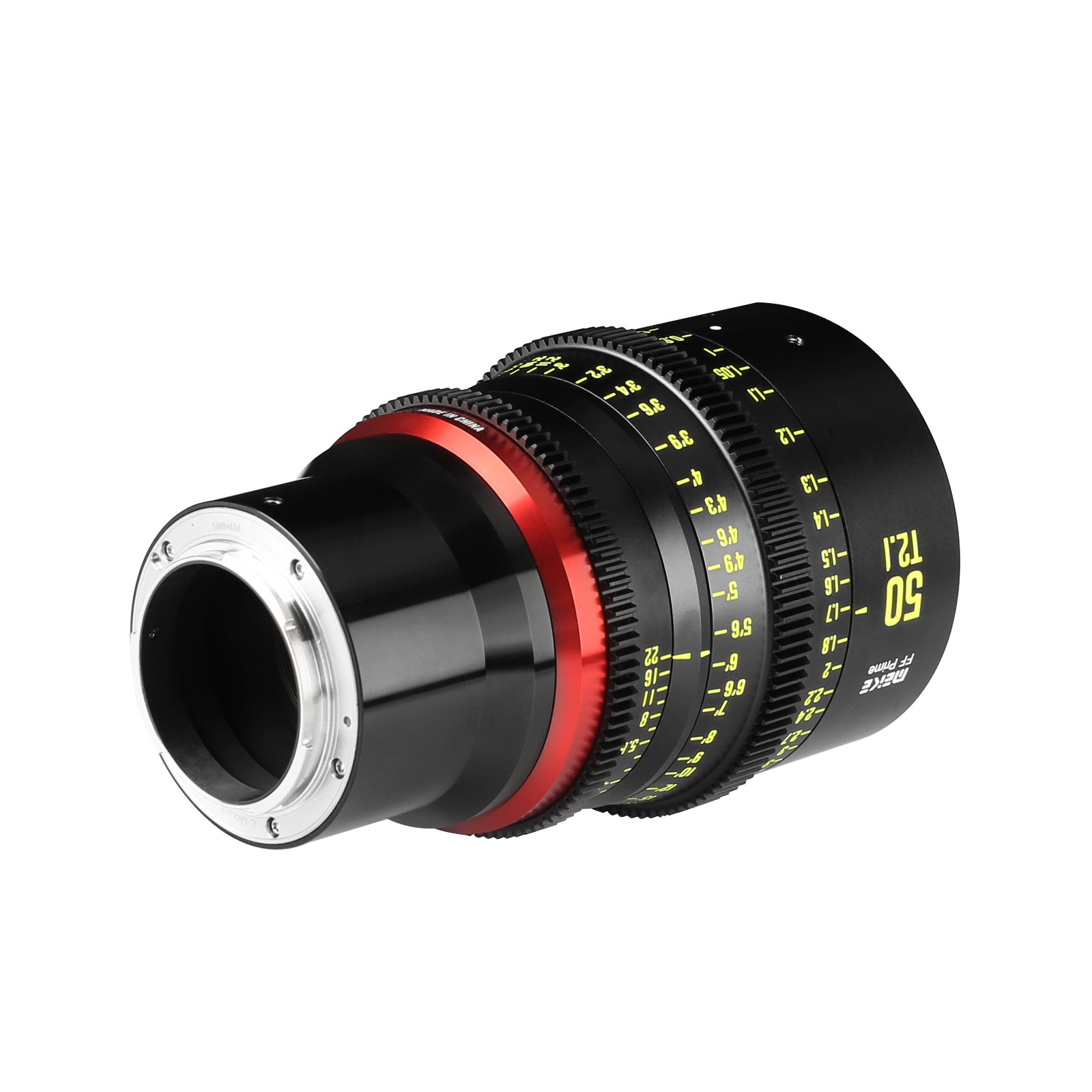 Meike Cinema Full Frame Cinema Prime 50mm T2.1 Lens (Sony E Mount) in a Back-Side View