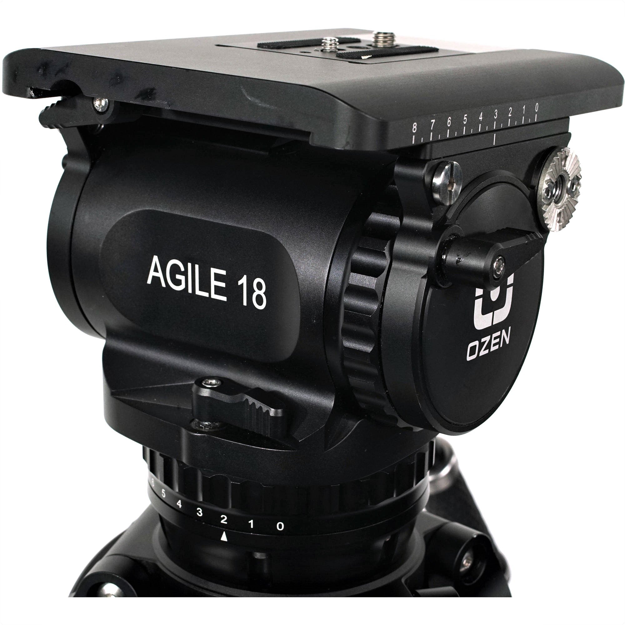 OZEN Agile 18 Fluid Head in a Side View