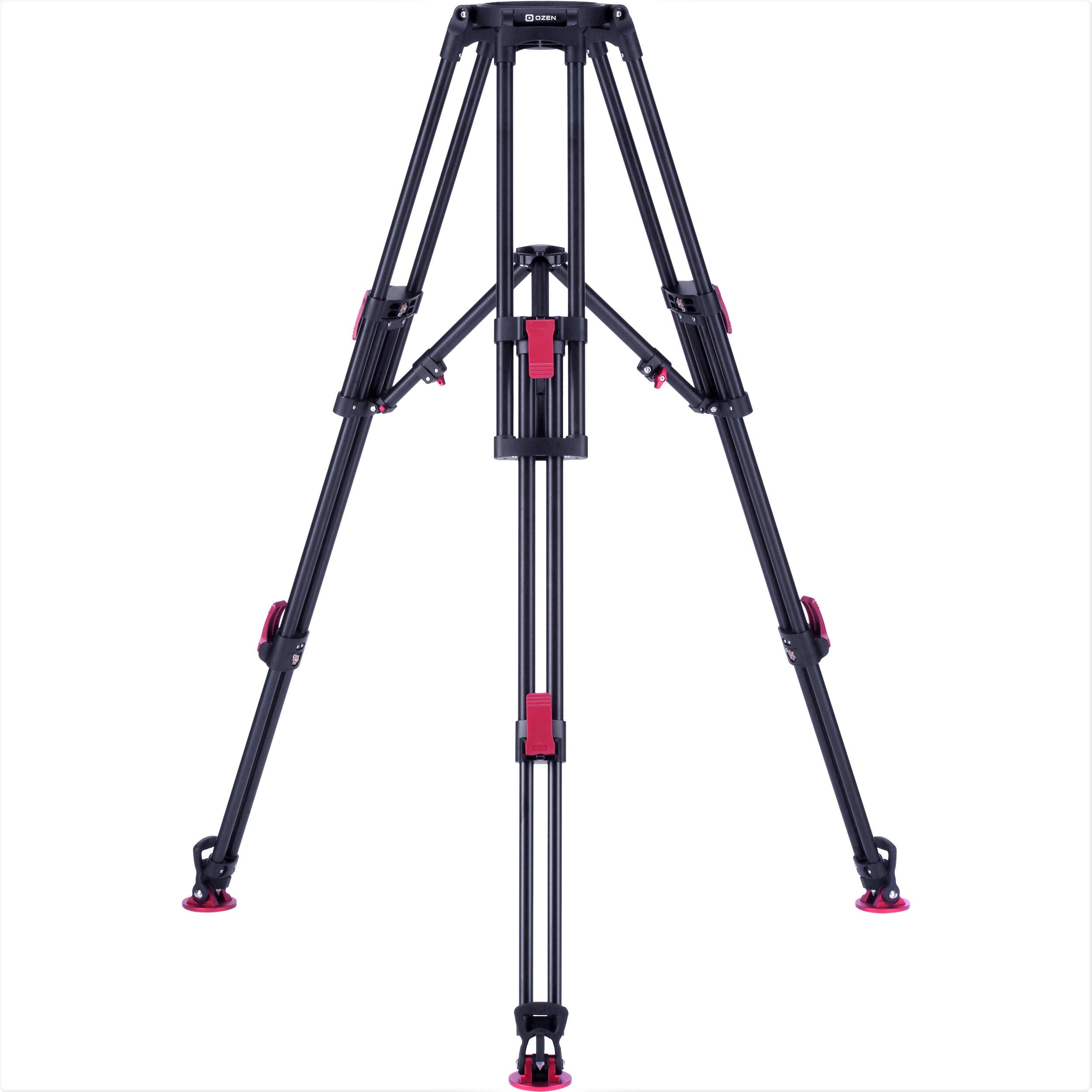 OZEN 2-Stage Heavy-Duty Aluminum 150mm Tripod with Mid-Level Spreader & Rubber Feet