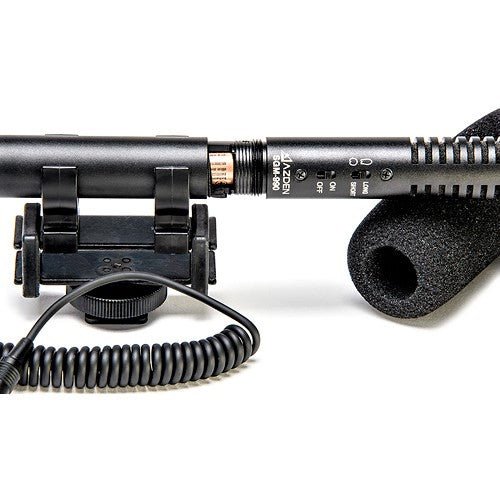 Azden 2-Position Shotgun Mic with TRRS Adapter for Cameras and Mobile Devices