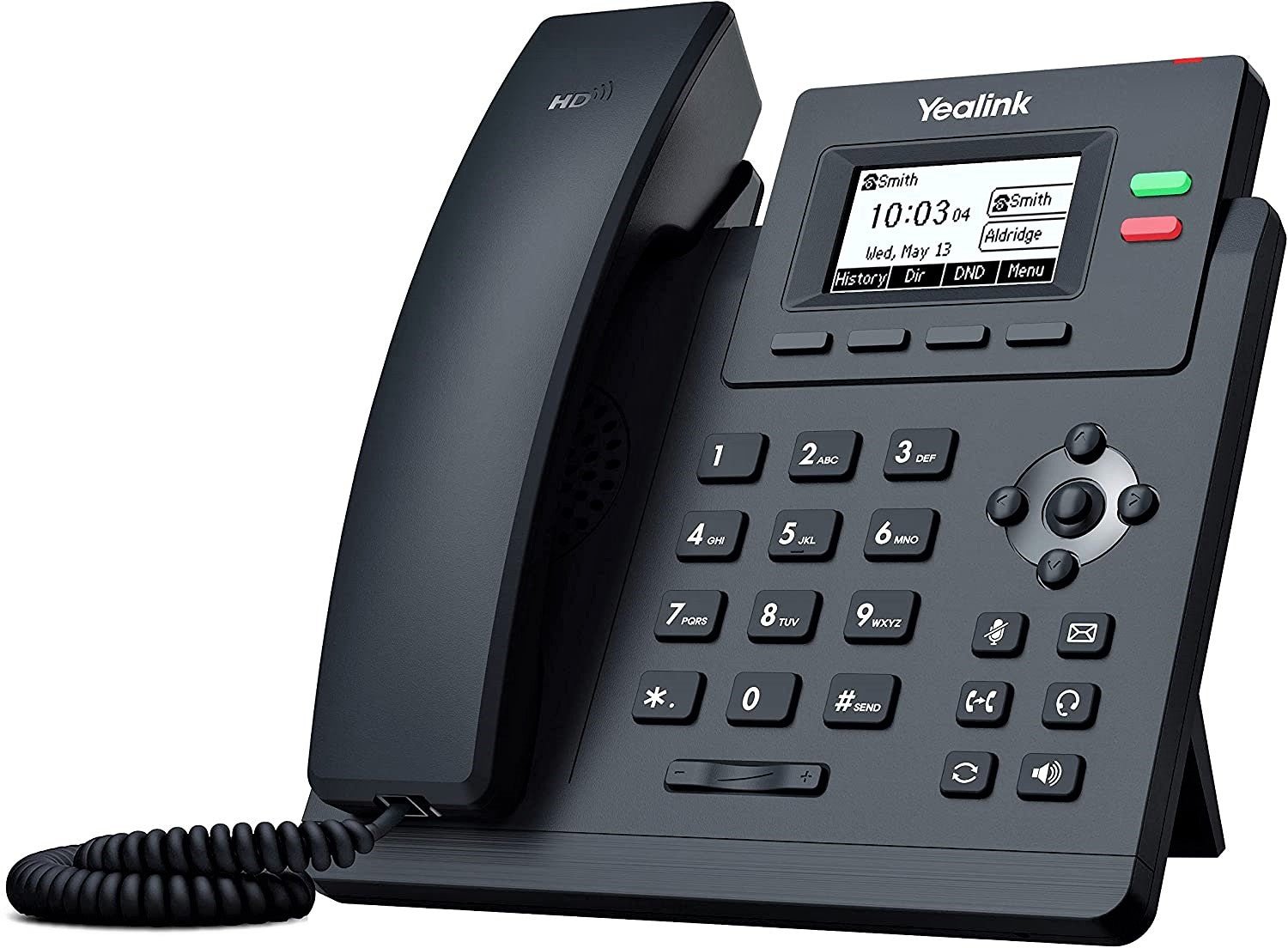 Yealink SIP T31G Entry Level HD Gigabit IP Corded Phone with Extra Large Graphical Pixel Backlit LCD Display (132 x 64) - Black