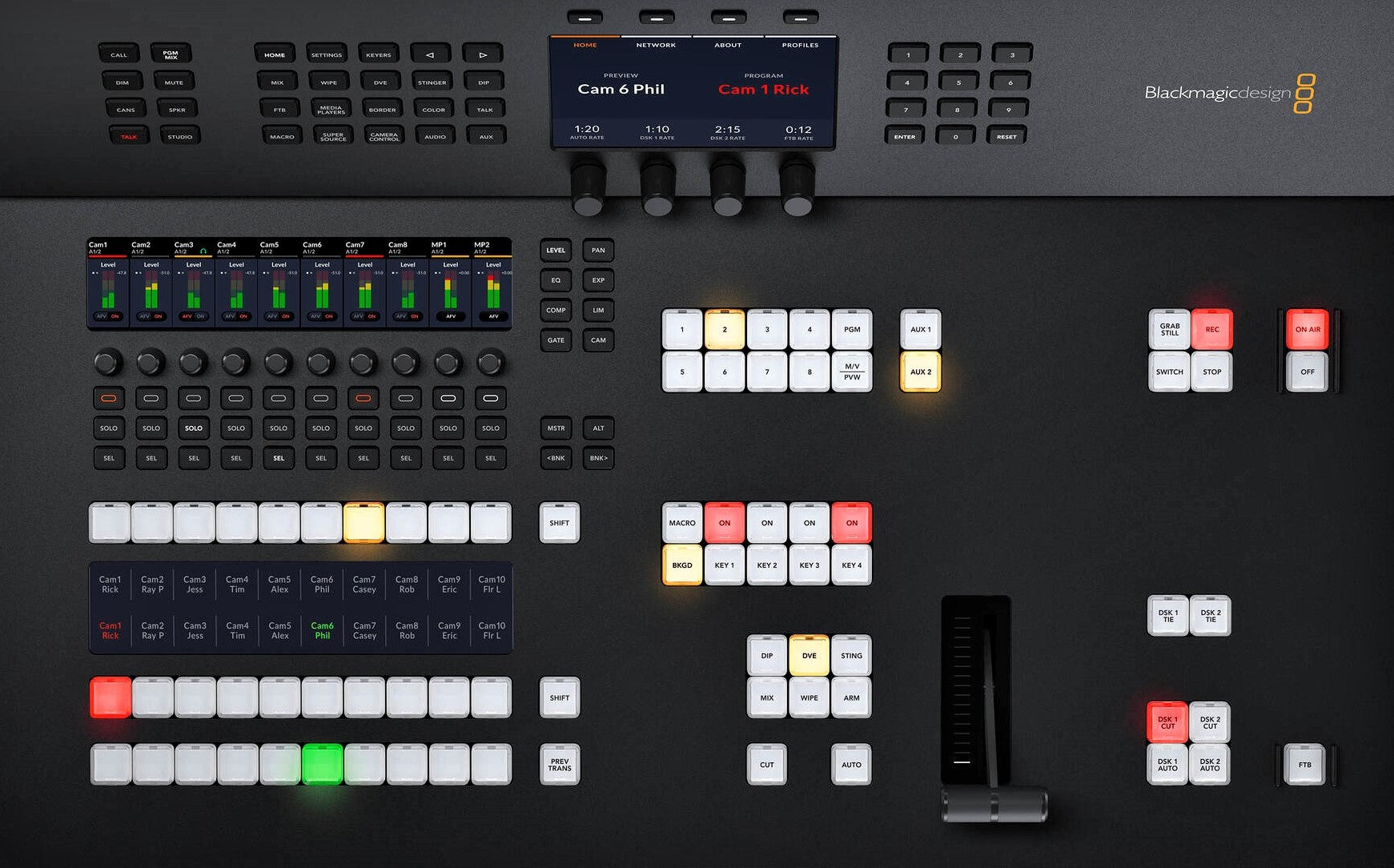 Blackmagic Design ATEM Television Studio HD8 ISO in a Close-Up View