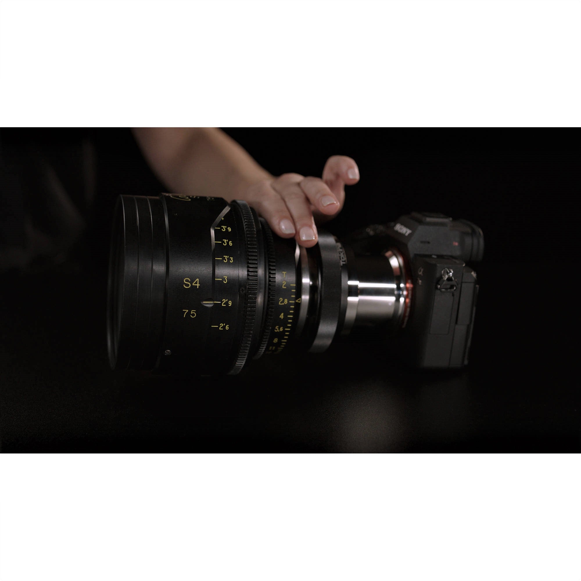 Tokina Cinema PL to Sony E 1.6x Expander Attached to a Lens