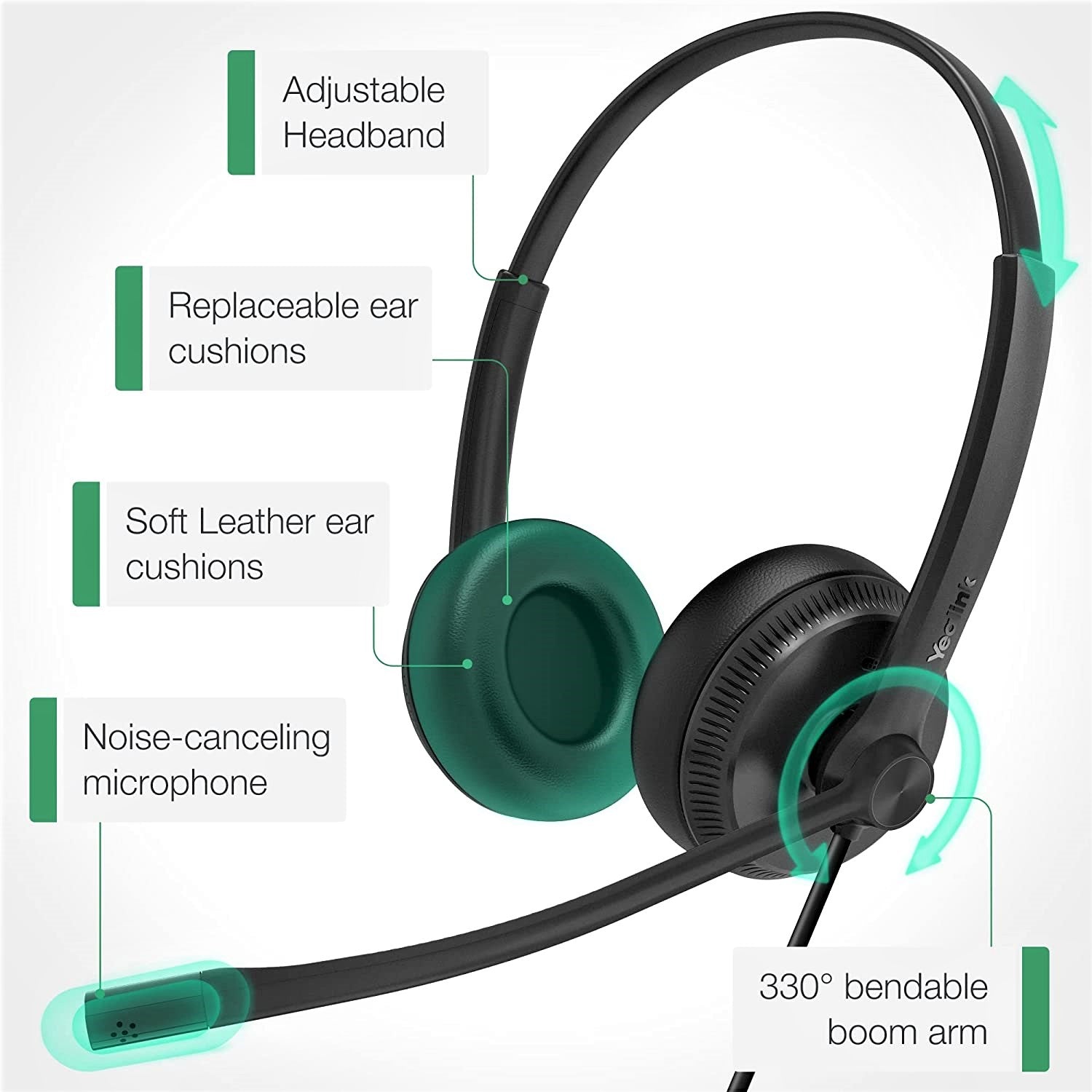 Yealink UH34 SE Dual USB-C Wired Headset - Features
