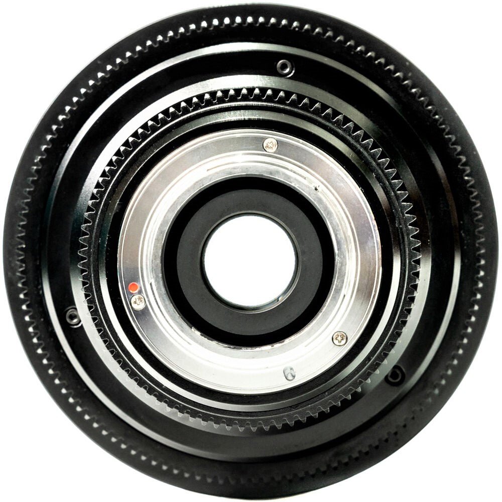 Vazen 40mm T/2 1.8X Anamorphic Lens (RF Mount, Amber Flare) in a Back Close-Up View