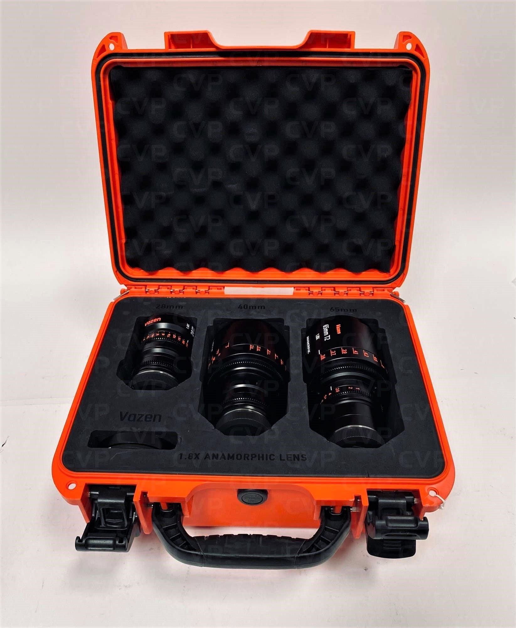 Vazen 28, 40, 65mm 1.8x Anamorphic Lens Bundle for RF Camera Attached on the Case