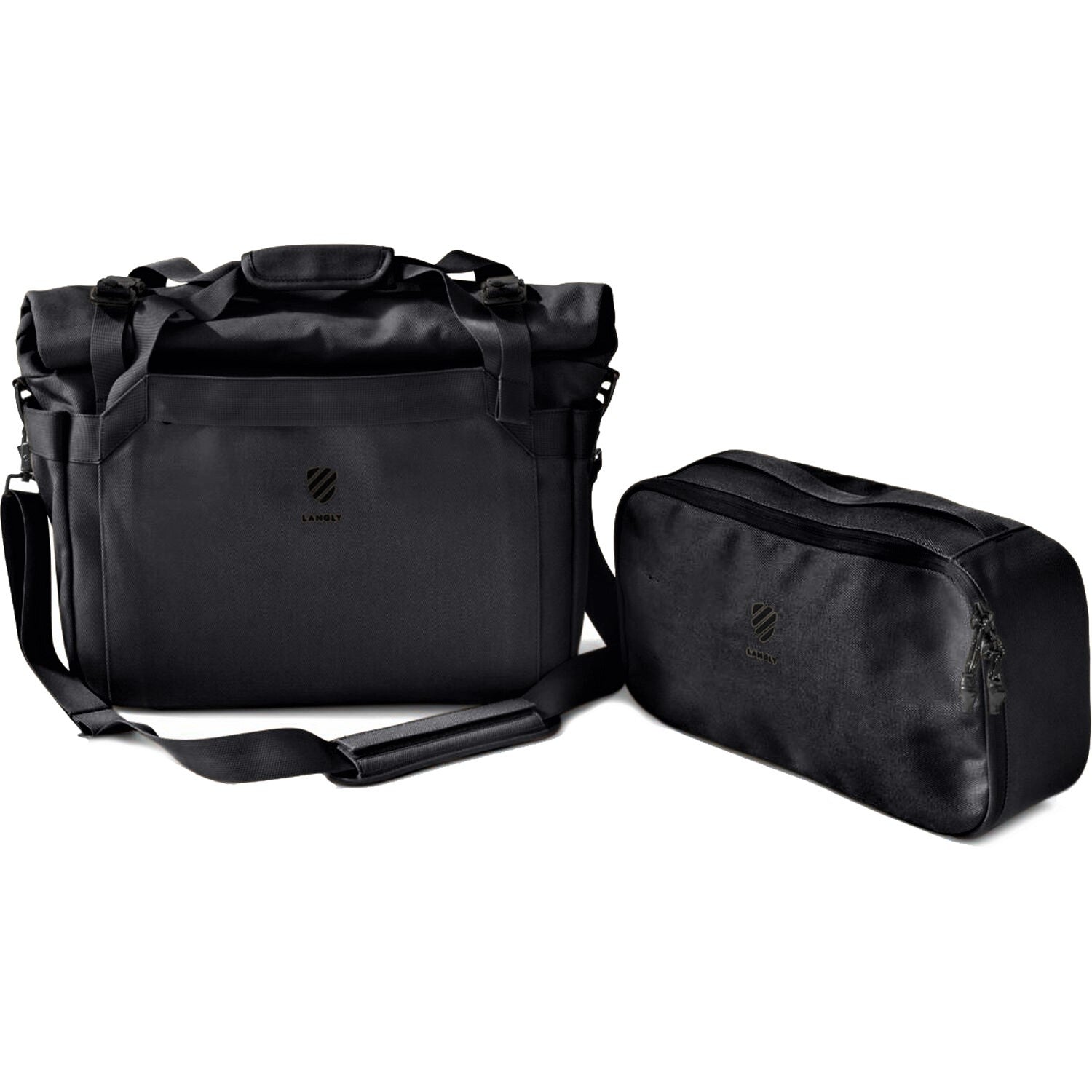 Langly Weekender Flight Bag with Camera Cube﻿ (Black)