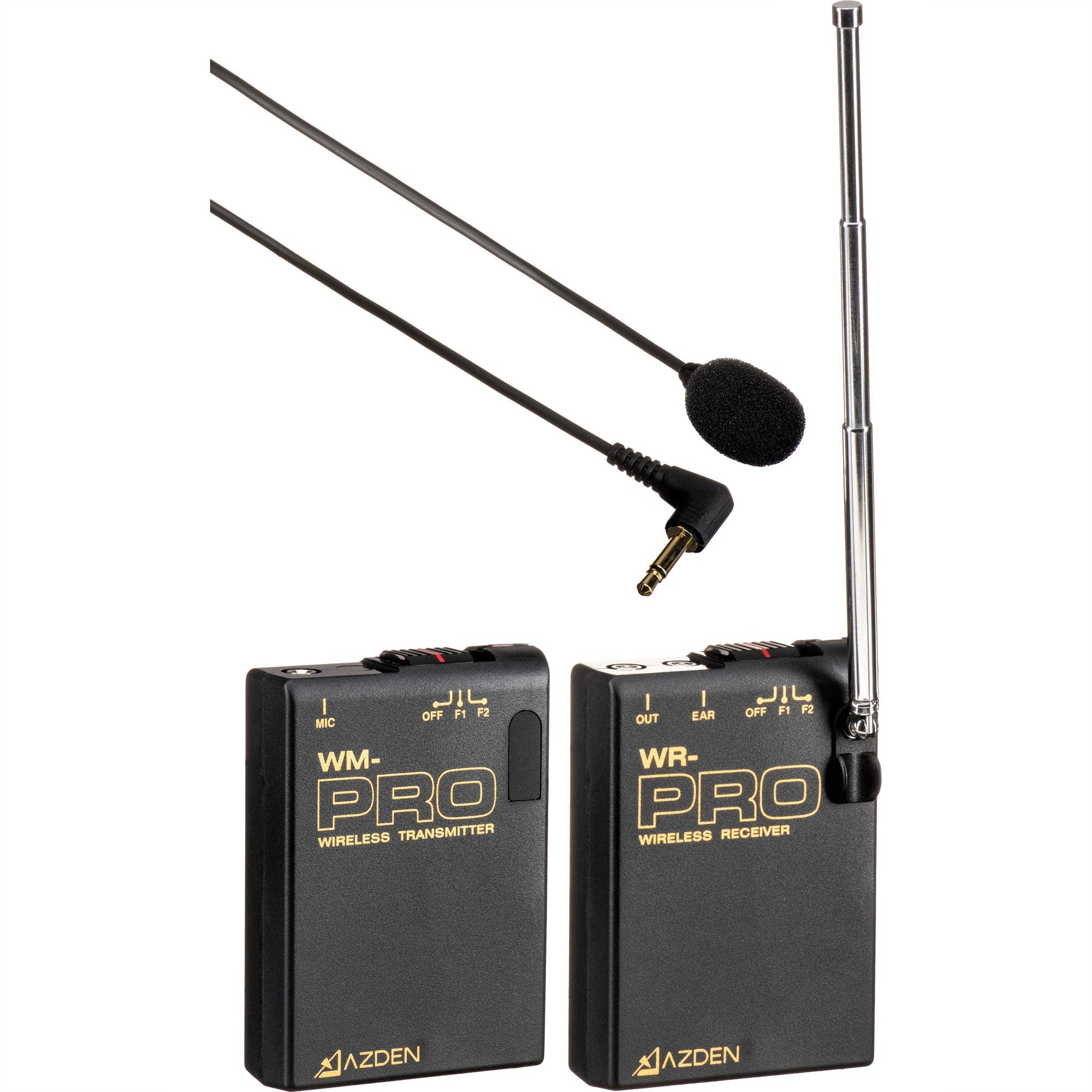 Azden WLT/PRO VHF Wireless Bodypack Transmitter with Omni Lavalier Mic (169 & 170 MHz)
