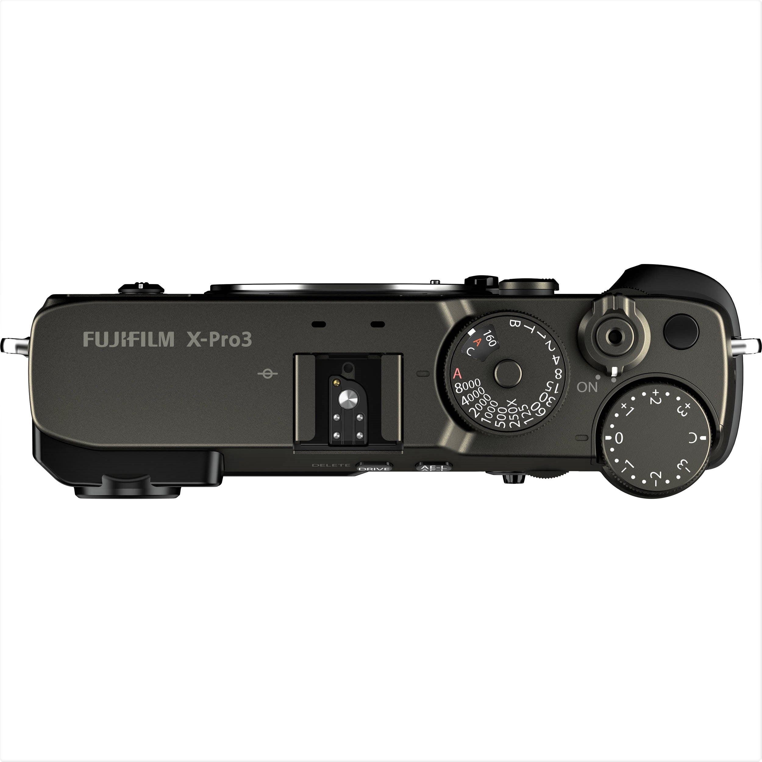 Fujifilm X-Pro3 Mirrorless Camera (Dura Black) - Top View