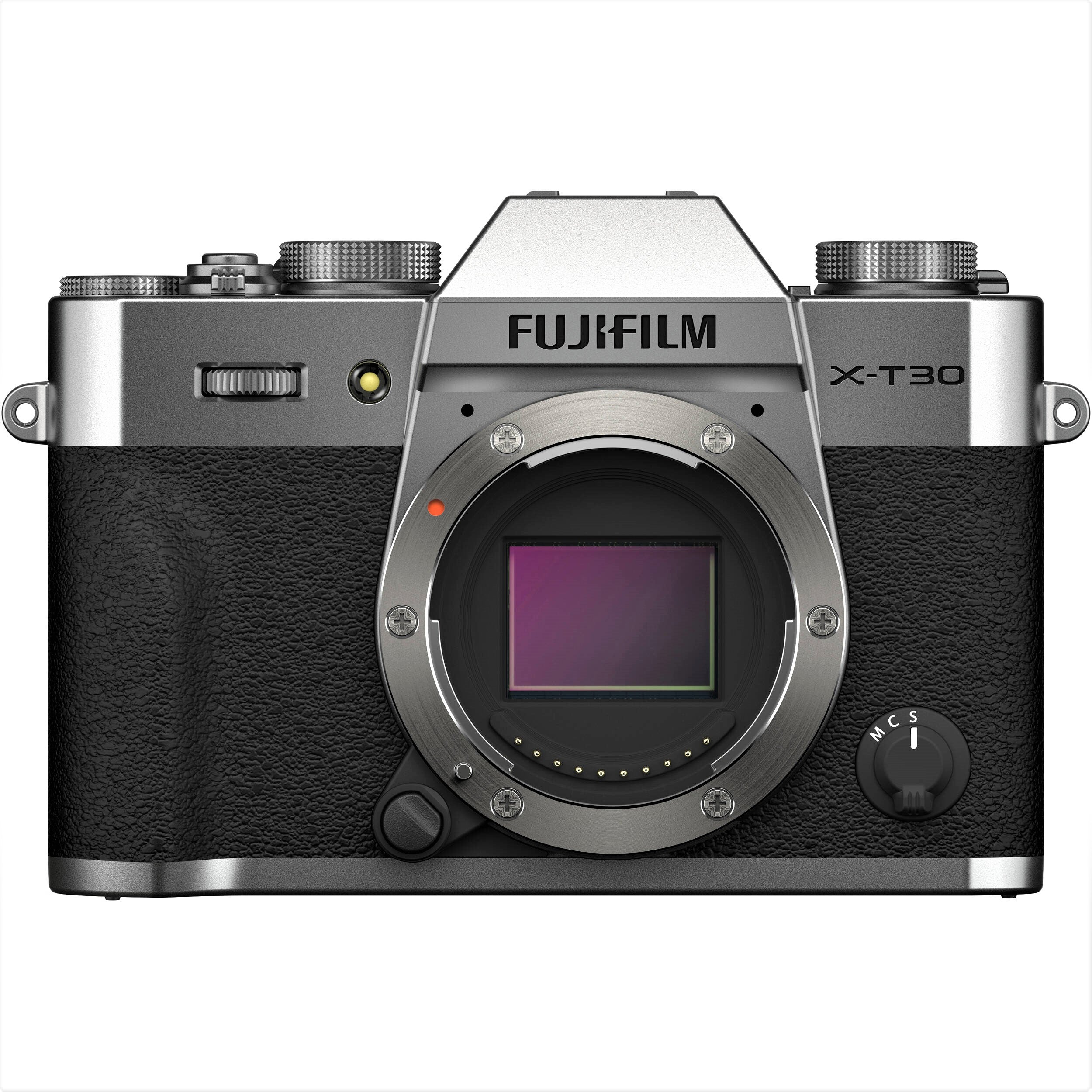 Fujifilm X-T30 II Mirrorless Camera (Silver) - Front view