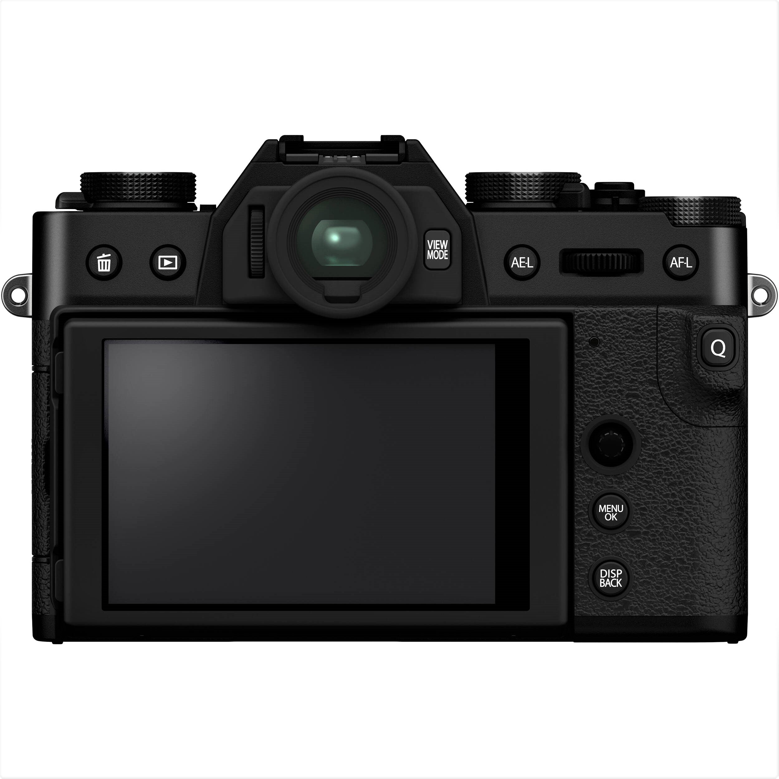 Fujifilm X-T30 II Mirrorless Camera with XC 15-45mm OIS PZ Lens (Black) - Rear view