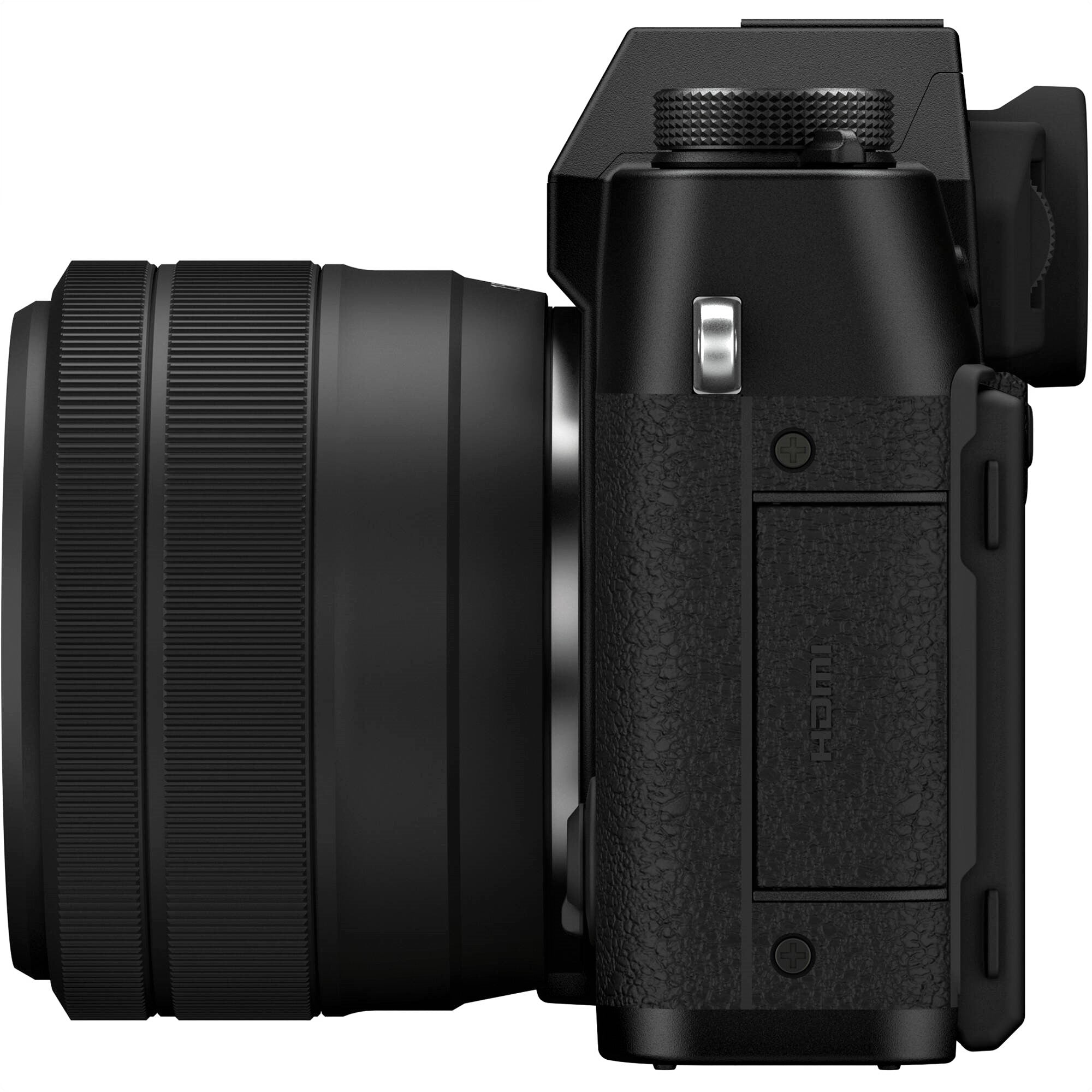 Fujifilm X-T30 II Mirrorless Camera with XC 15-45mm OIS PZ Lens (Black) - Side View