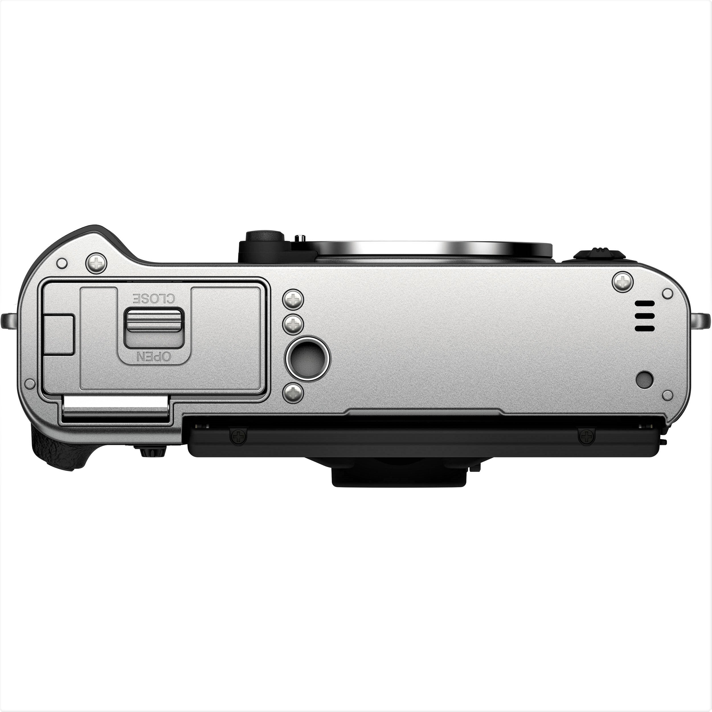 Fujifilm X-T30 II Mirrorless Camera with 18-55mm Lens (Silver) - Bottom View