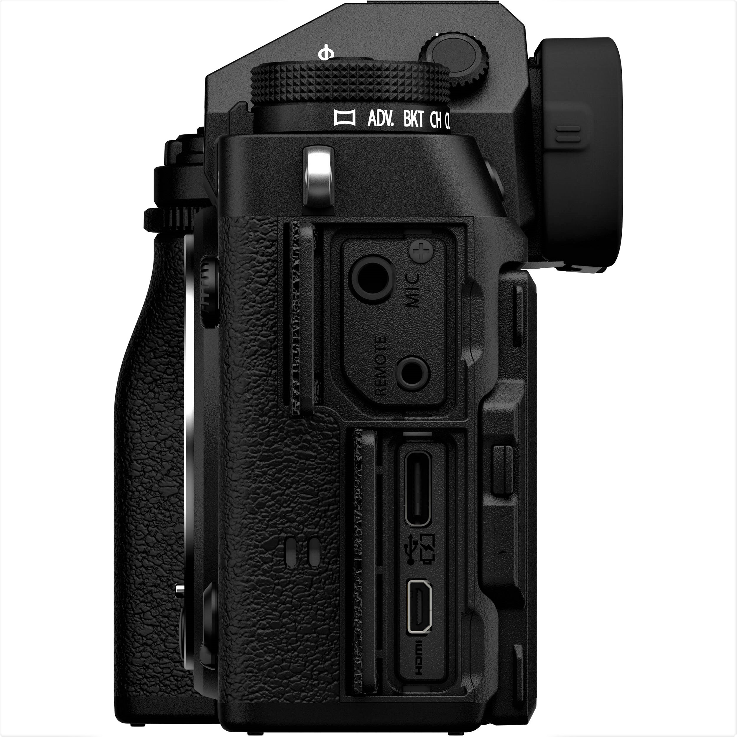 Fujifilm X-T5 Mirrorless Camera with 16-80mm Lens (Black) - Side View