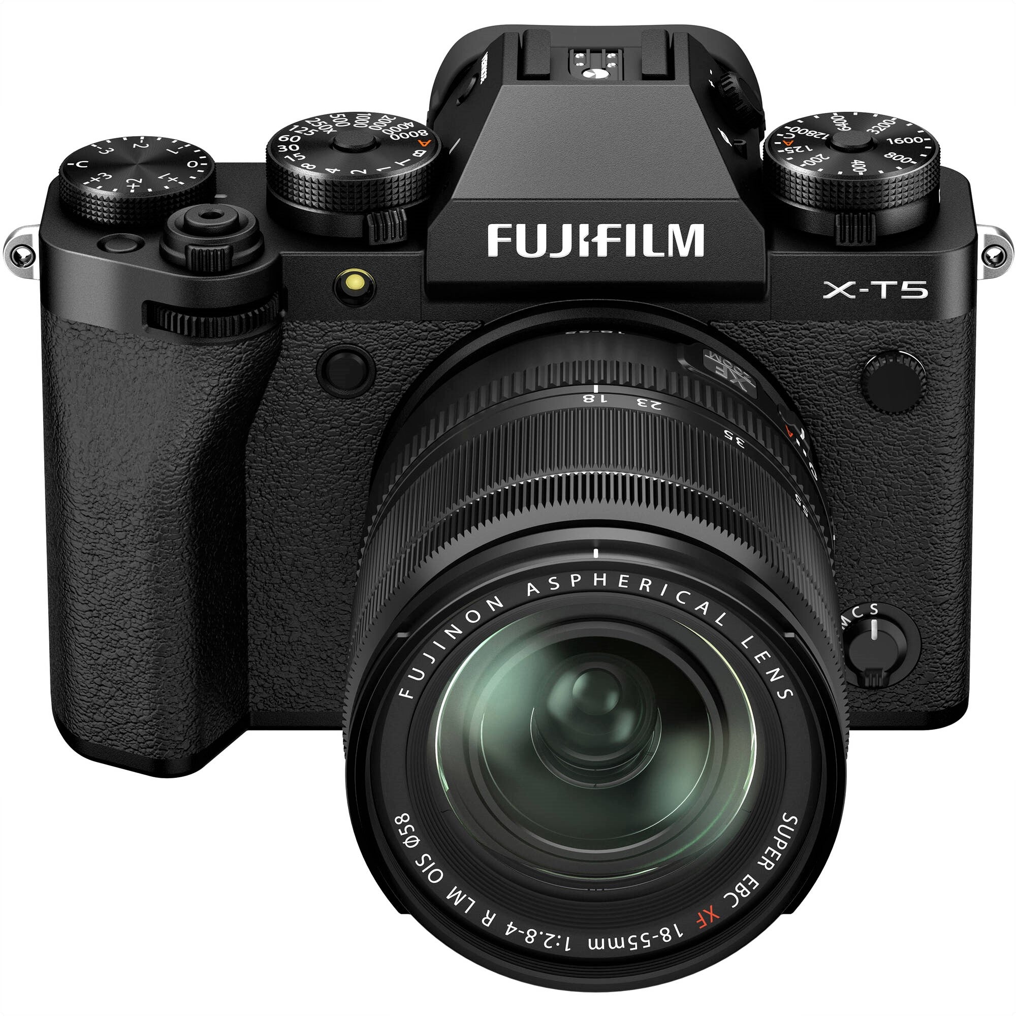 Fujifilm X-T5 Mirrorless Camera with 18-55mm Lens (Black) in a distant view